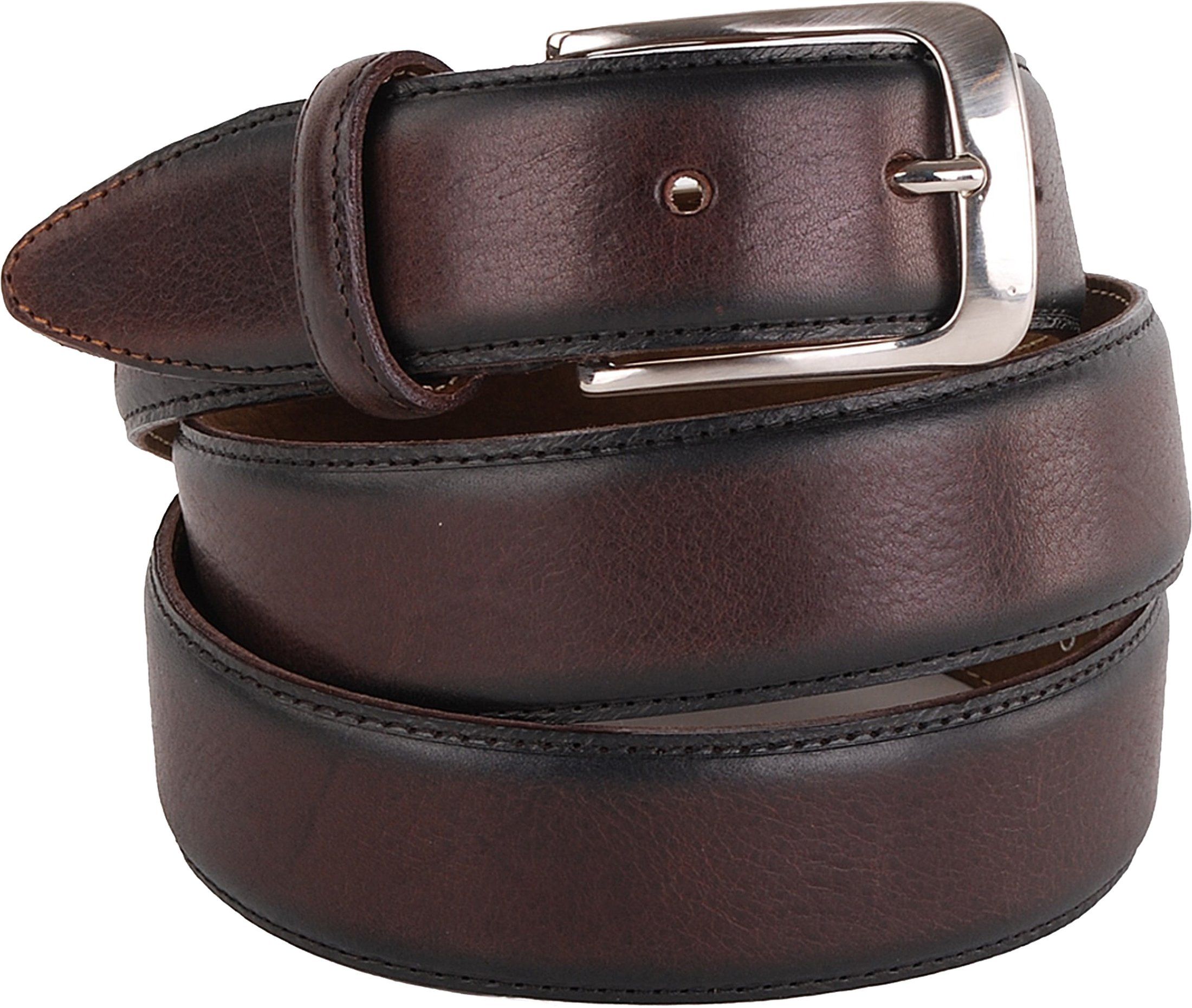 Profuomo Leather Belt Polish Brown size 41.3
