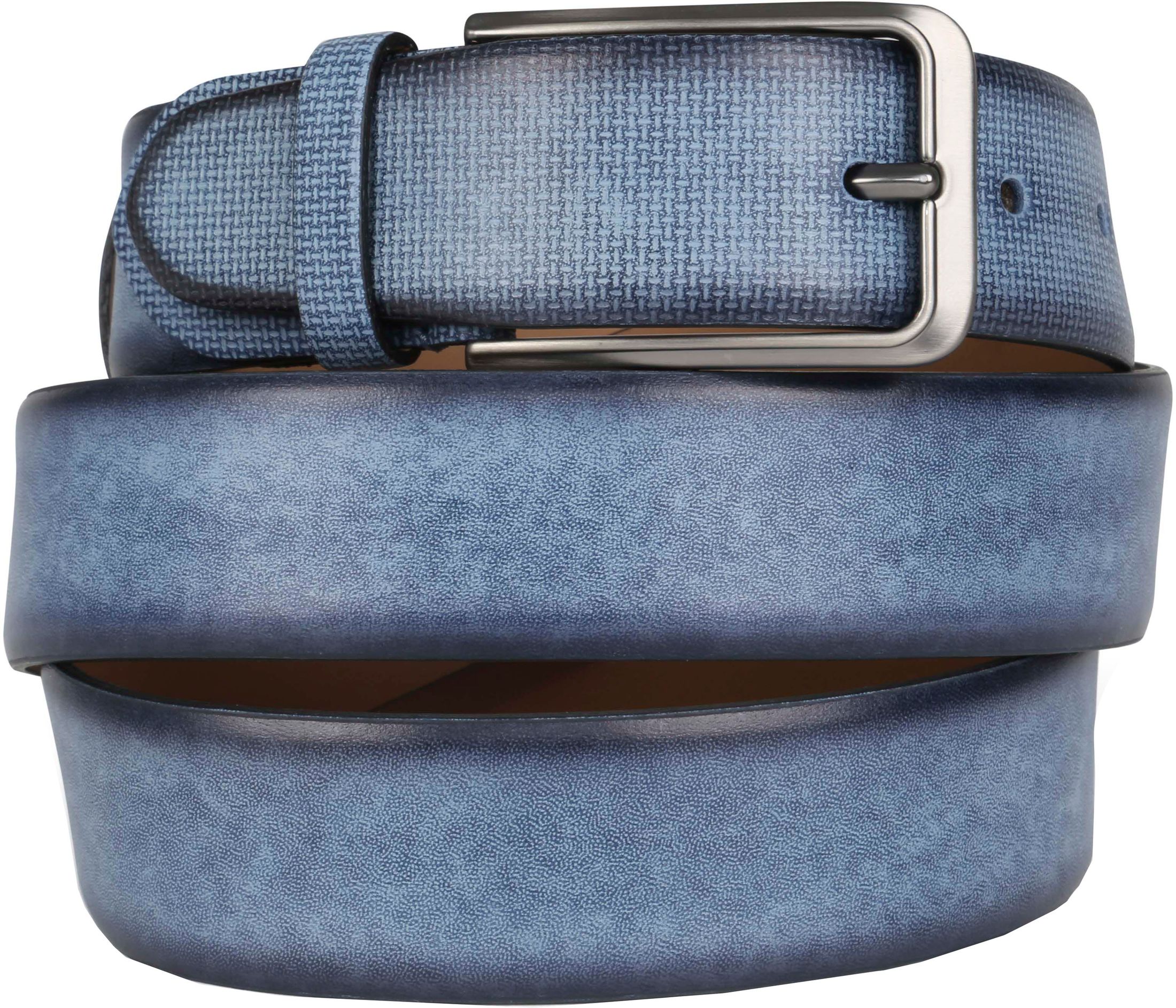 Suitable Leather Belt Navy Blue size 45.3