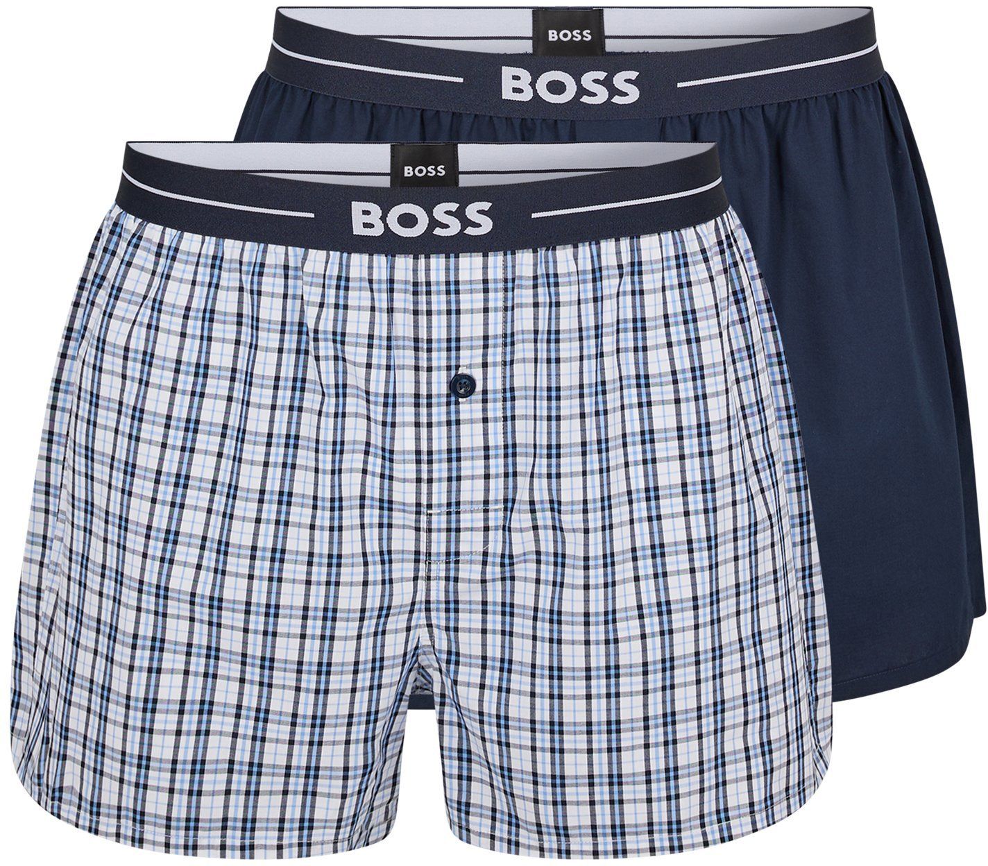 Hugo Boss Boxer Shorts 2-Pack Navy Blue Dark Blue size L