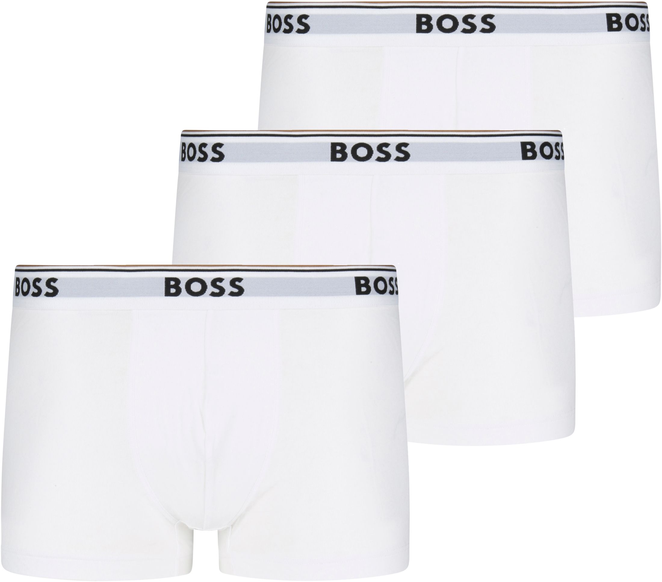 Hugo Boss Boxers Courtes Lot de 3 Power 100 Blanc taille L
