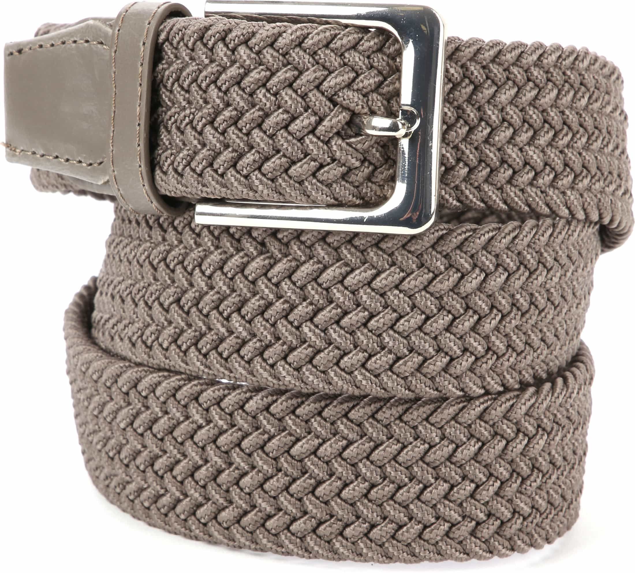 Suitable Braided Belt Taupe Khaki size 37.4