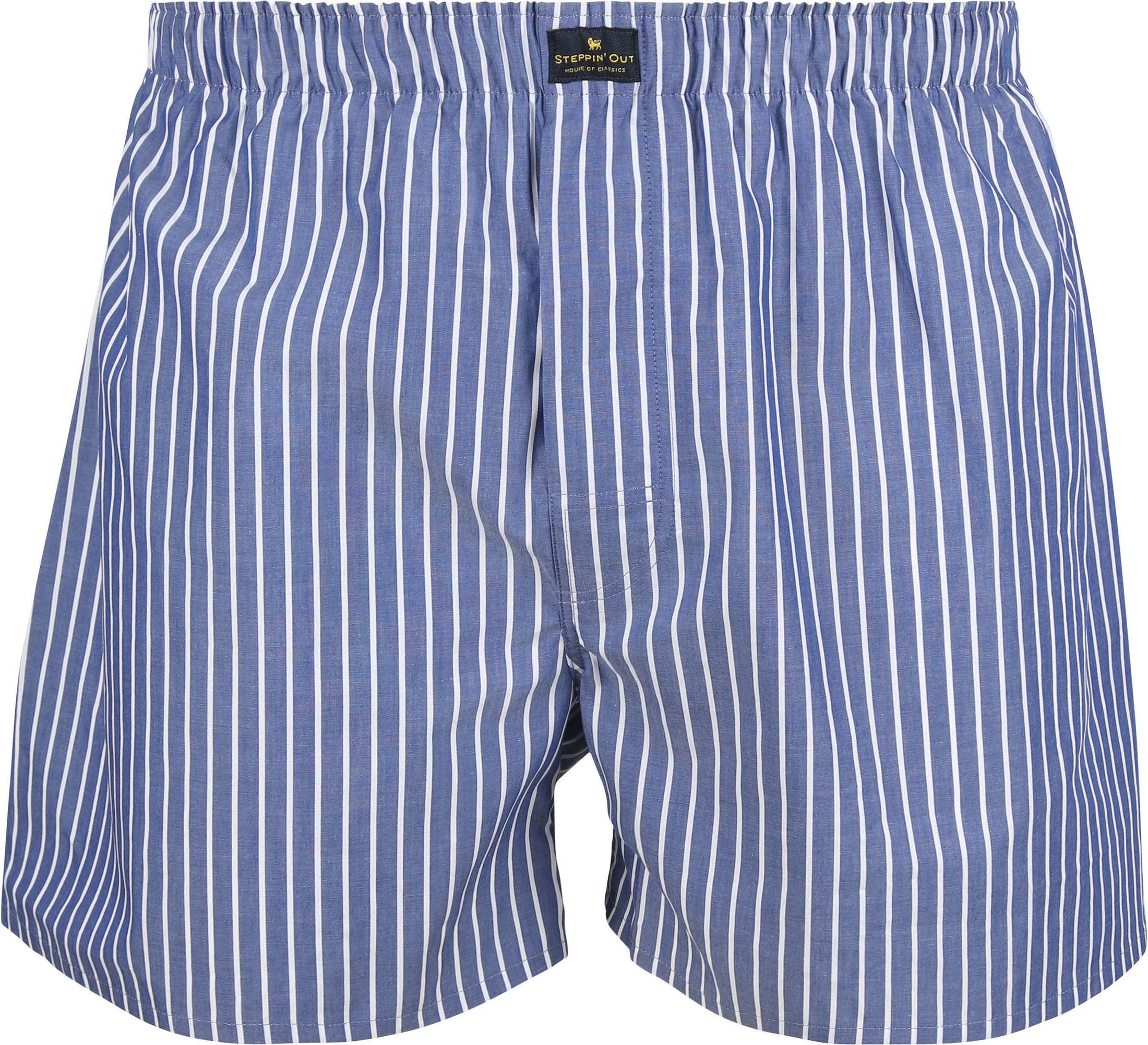 Steppin' Out Boxershort Stripe Royal BOX-STEPP-09 order online | Suitable