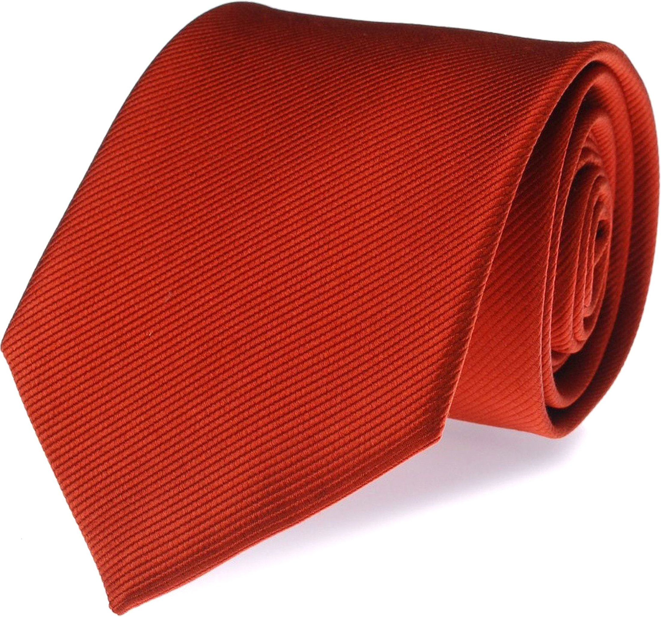 Cravate Soie Uni F34 Rouge