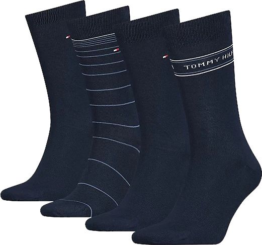 Tommy Hilfiger 4-Pair Gift Box Socks Navy Dark Blue Blue size 39-42