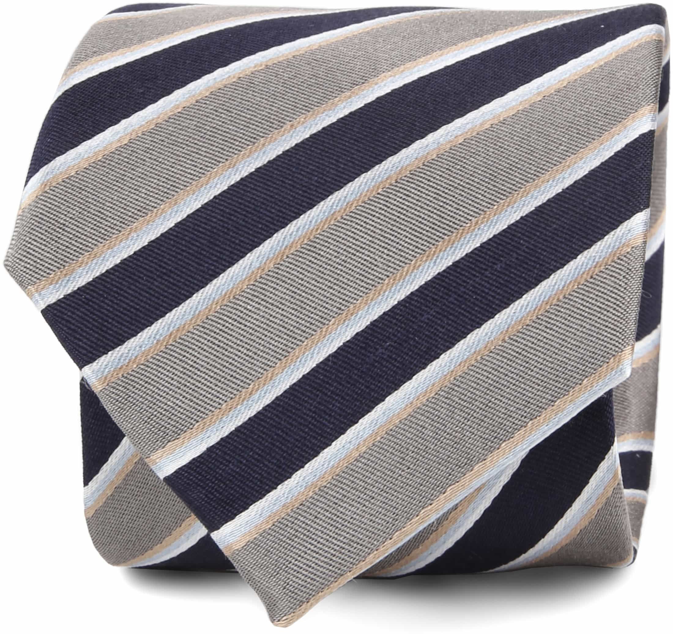 Silk Tie Stripes F82-10 Multicolour