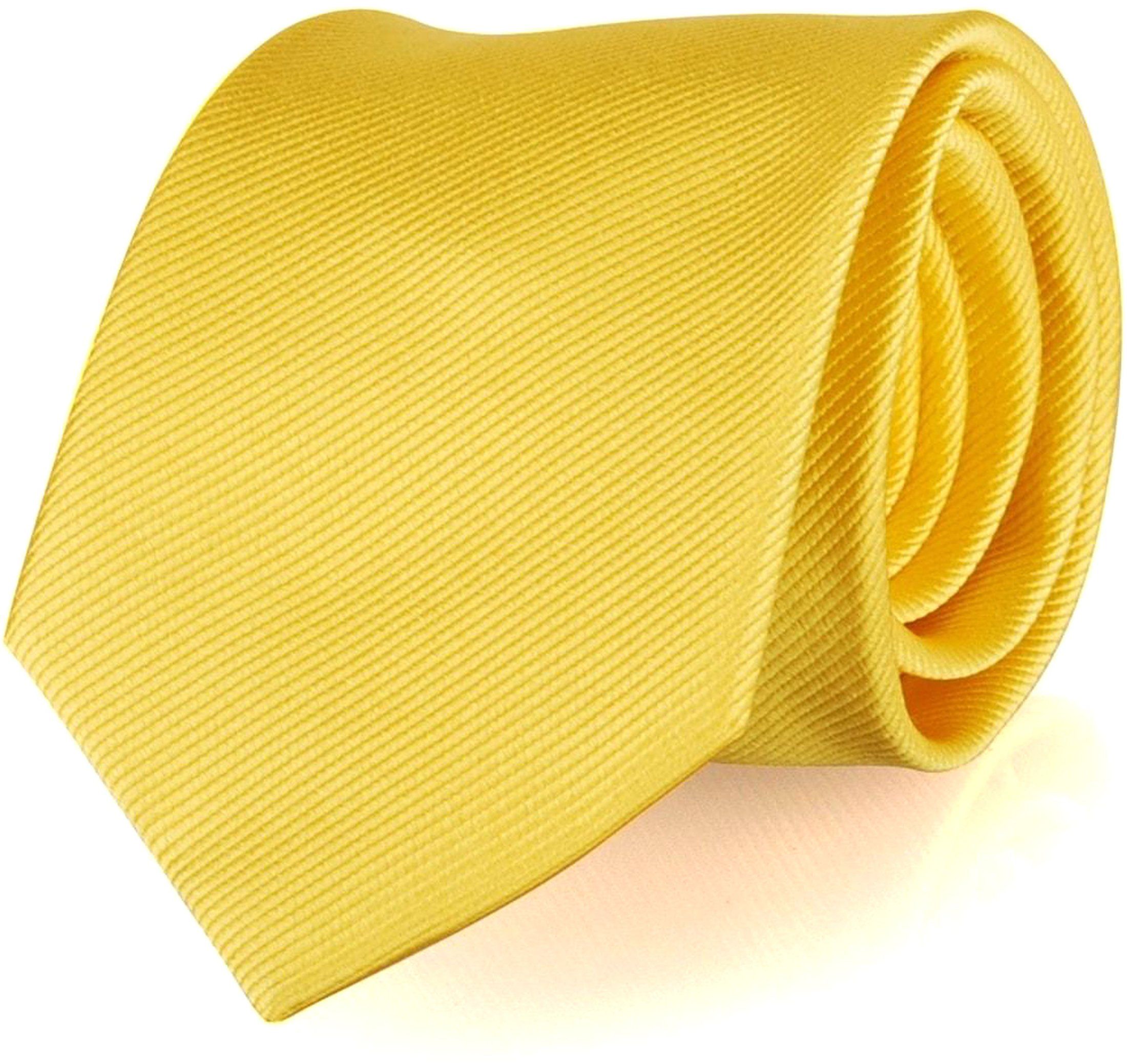 Tie Silk Uni F70 Yellow