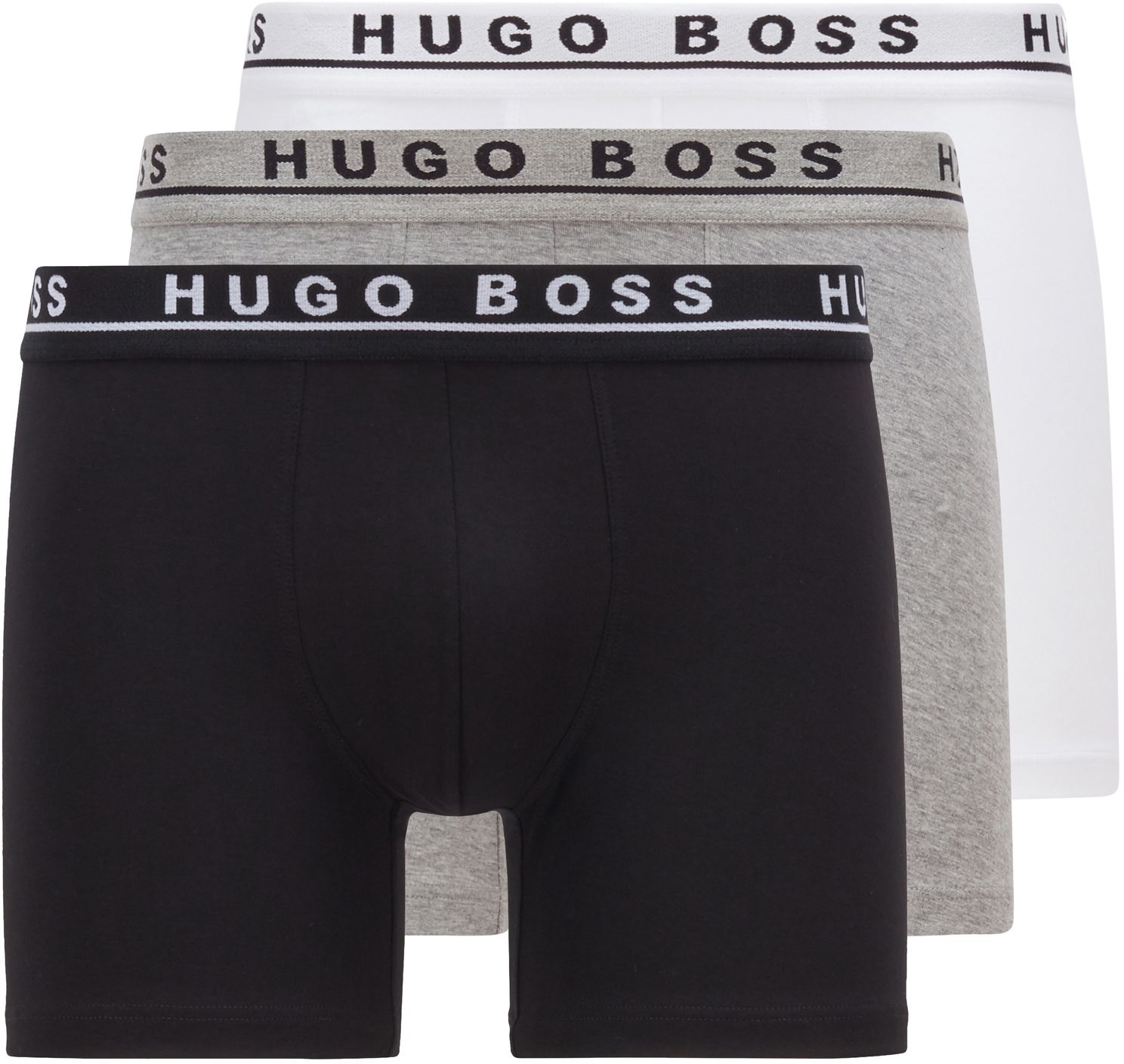 Hugo Boss Boxer Shorts Brief 3-Pack Multicolour White Grey Black size L