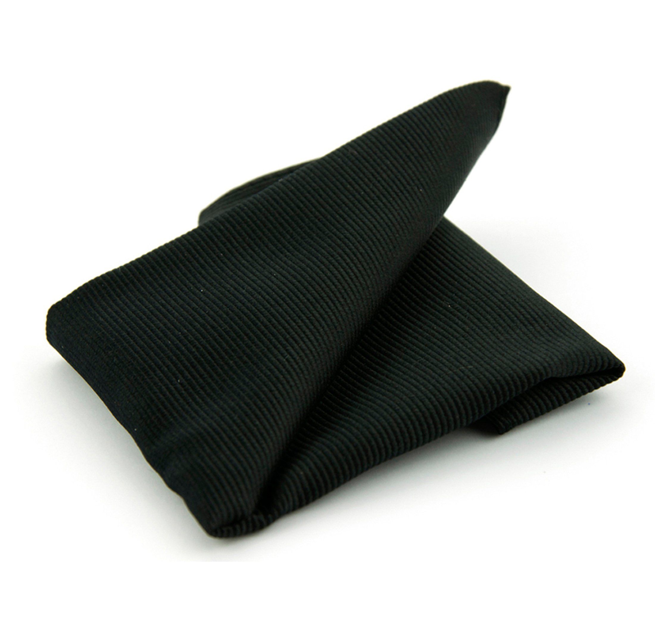 Pochette de costume Soie F08 Noir