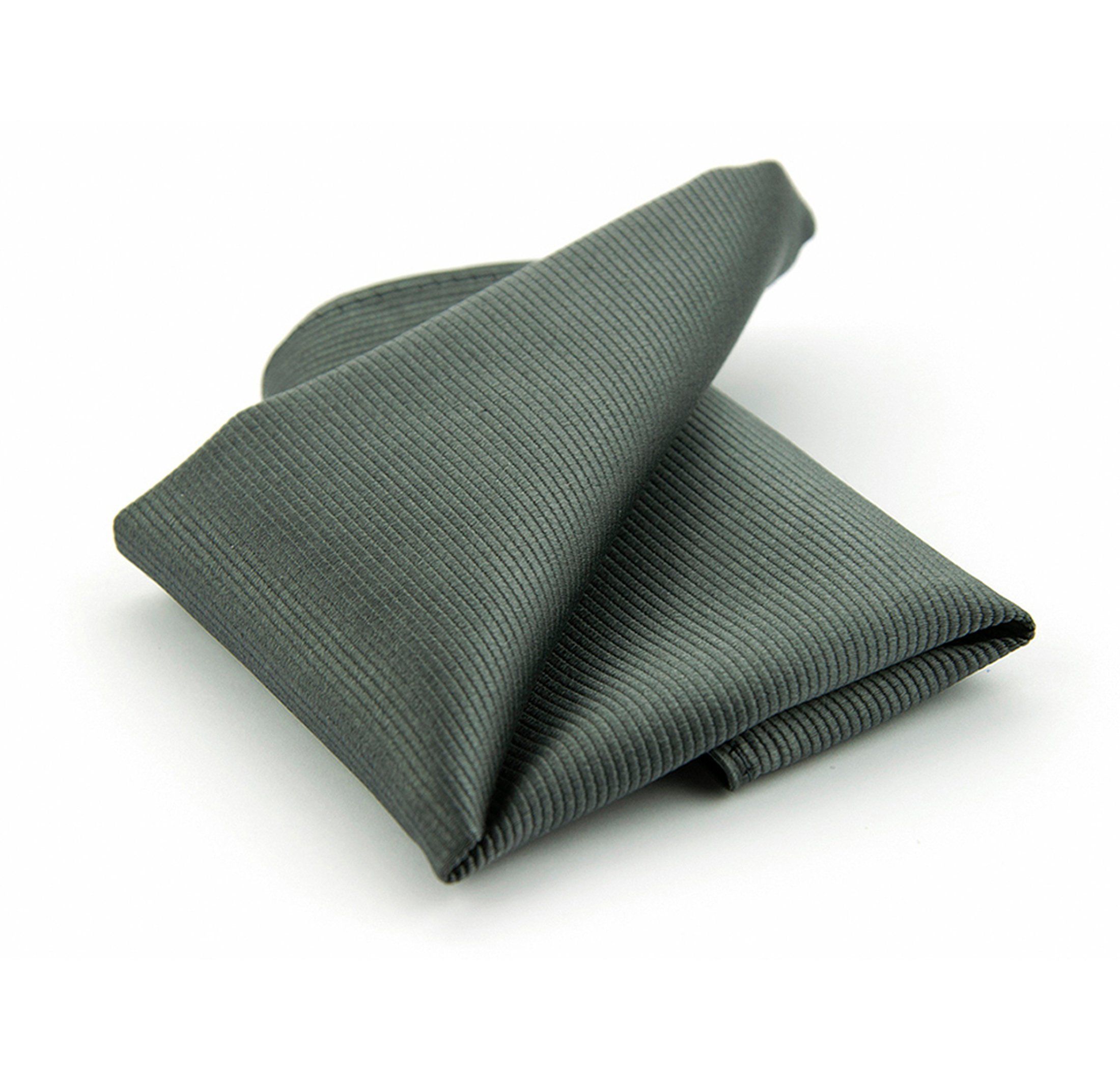 Suitable - Pocket square silk dark f53 dark grey grey