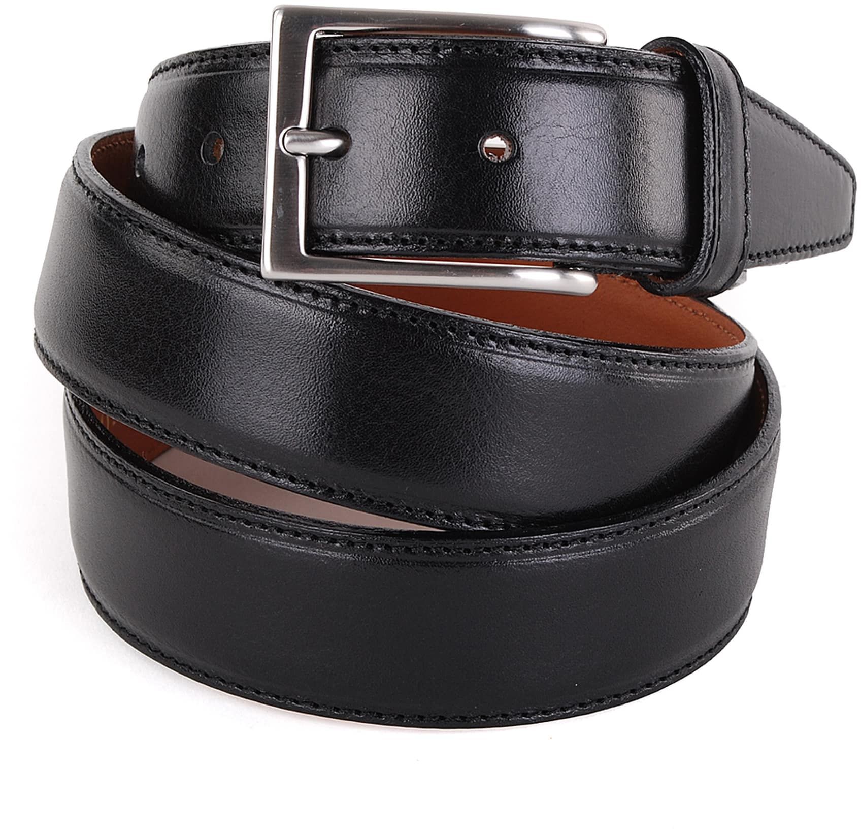 Profuomo Leather Belt Black size 33.5