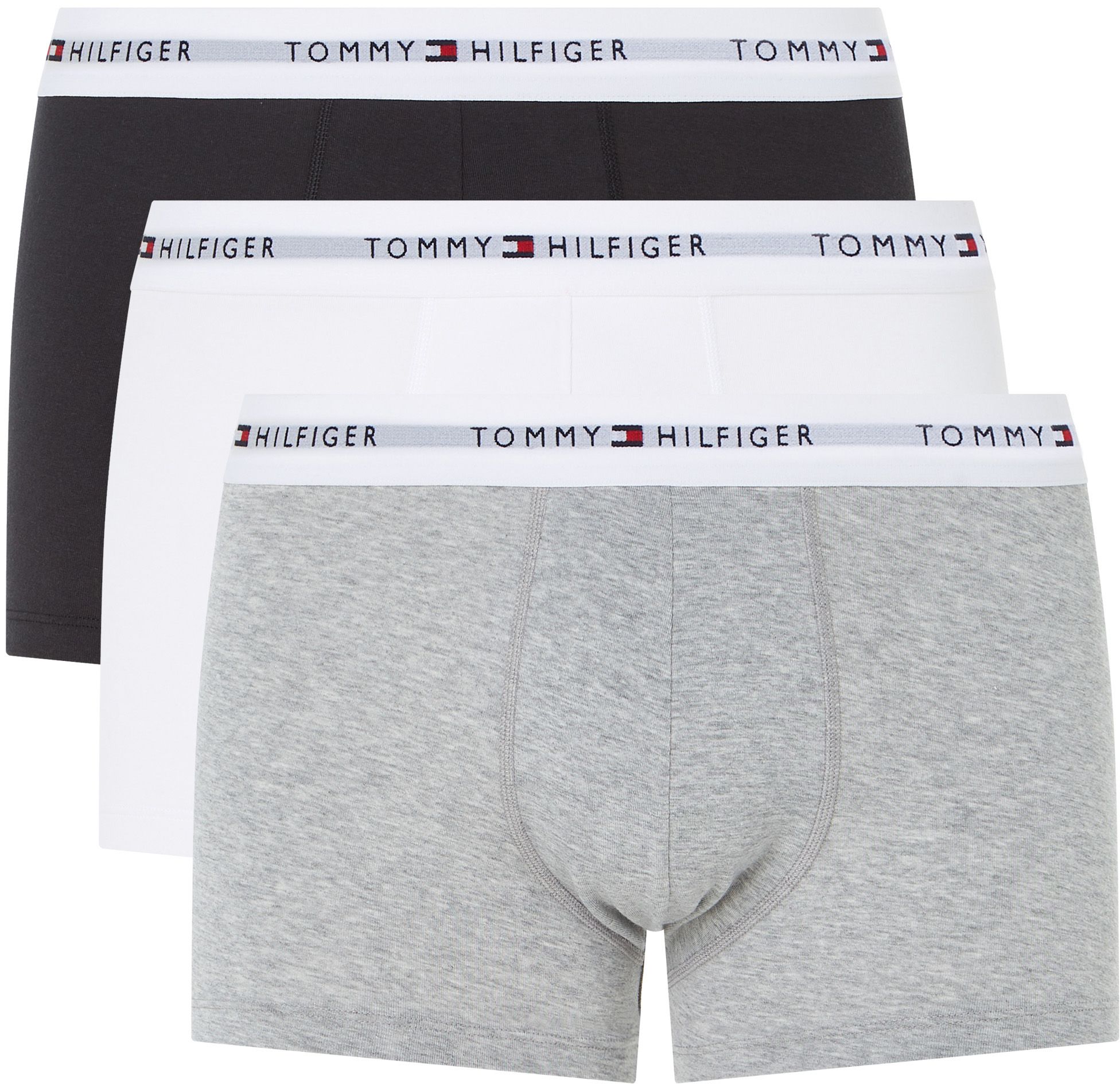 Tommy Hilfiger Boxer Trunk 3-Pack Black/White/Grey UM0UM02761-0UC order online | Suitable