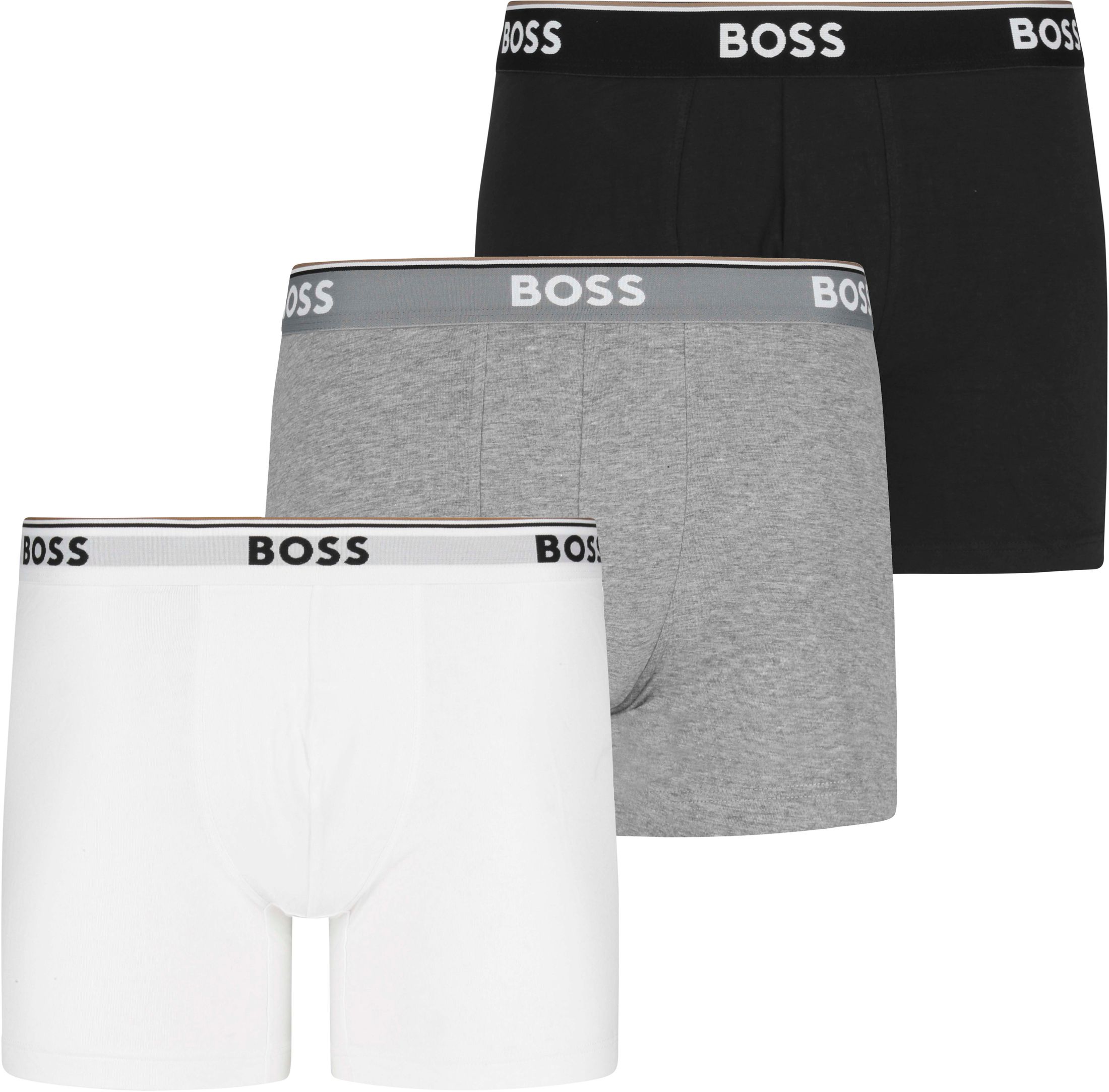 Hugo Boss Boxer Shorts Power 3-Pack 999  Grey Multicolour Black White size L