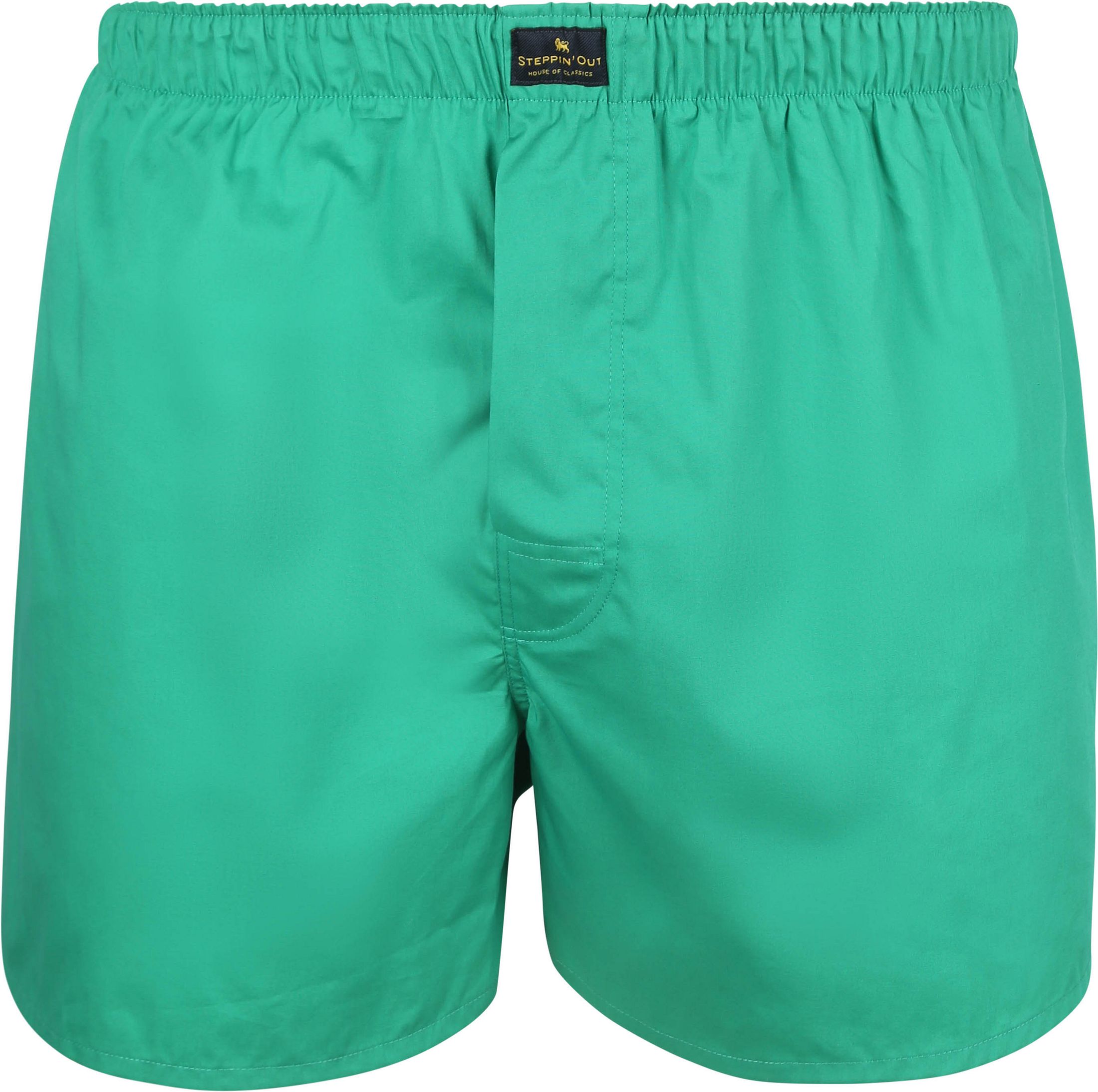 Steppin' Out Boxershort Racing Green Poplin BOX-STEPP-05 order online | Suitable
