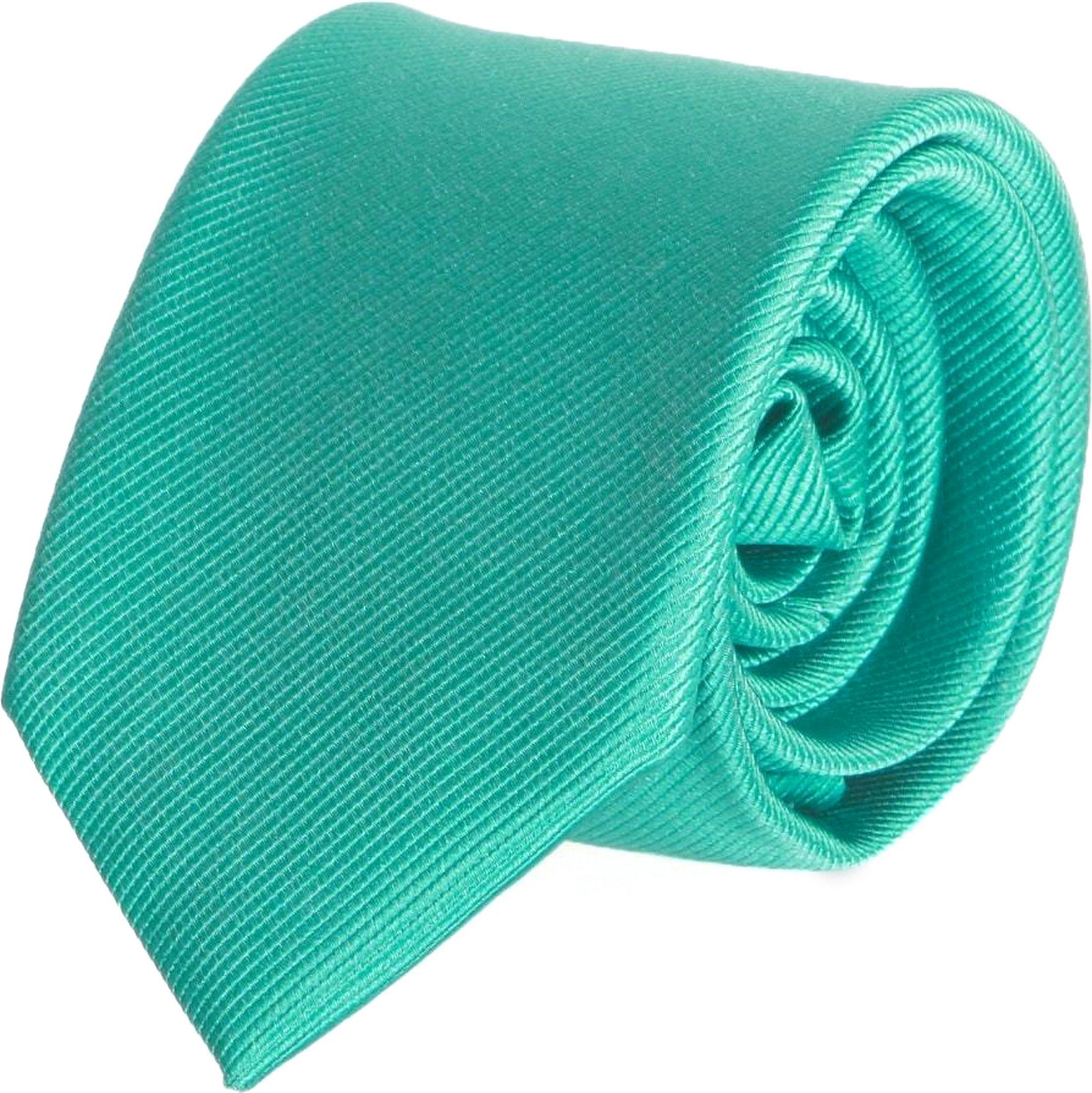Cravate Emeraude Uni F67 Turquoise