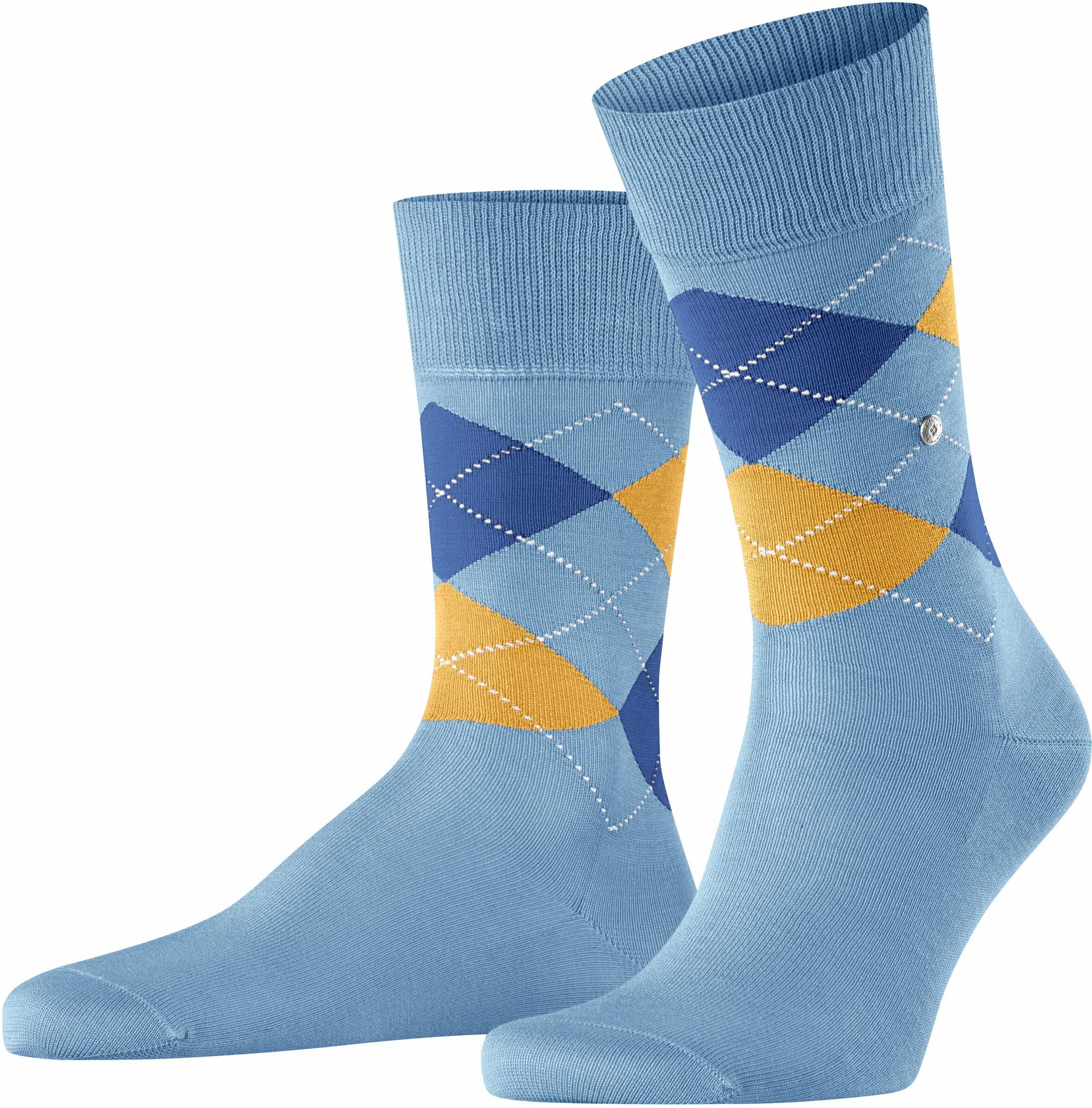 Burlington Manchester Socks 6285 Blue size 40-46