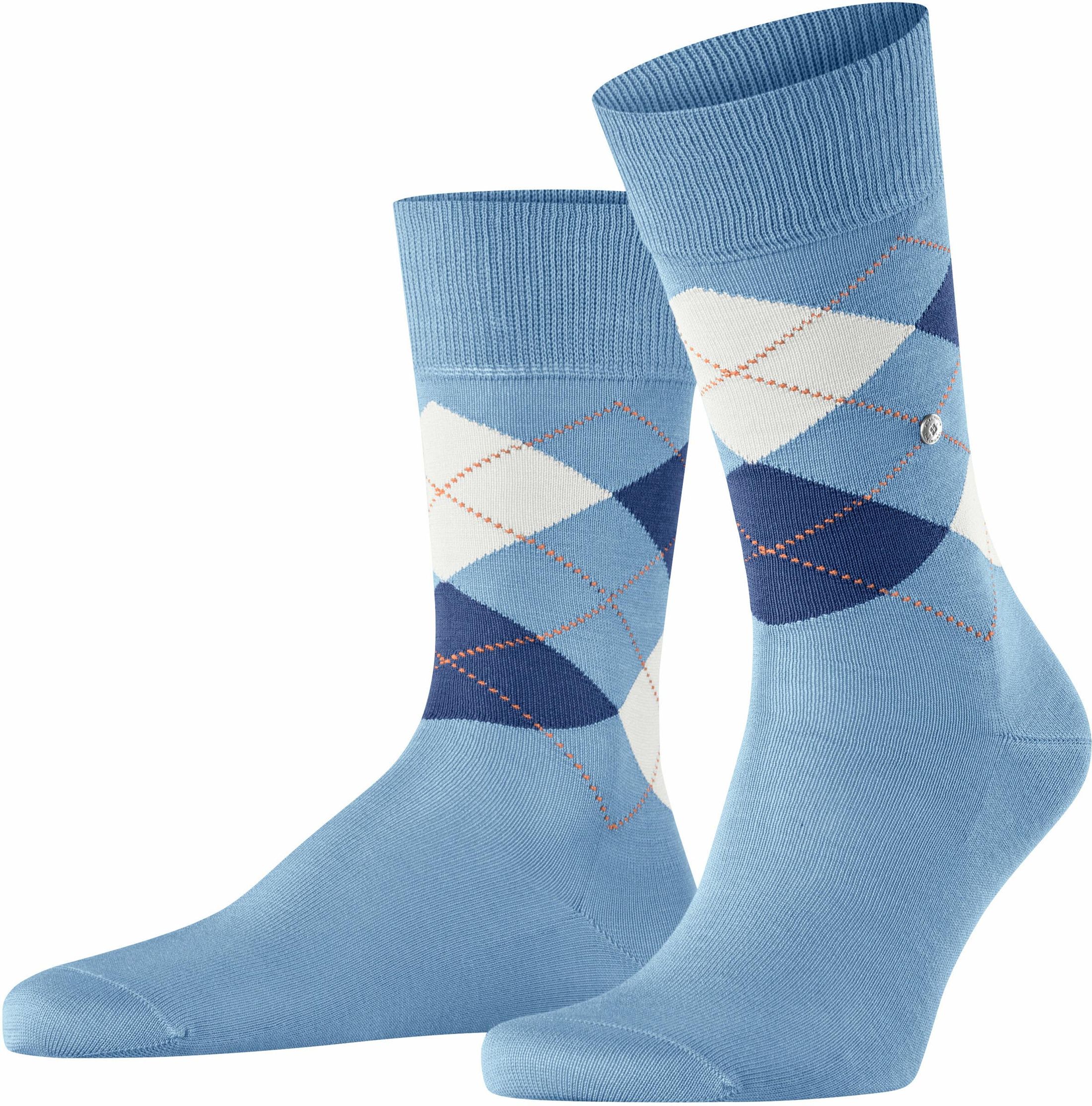 Burlington Manchester Socks 6284 Blue size 40-46