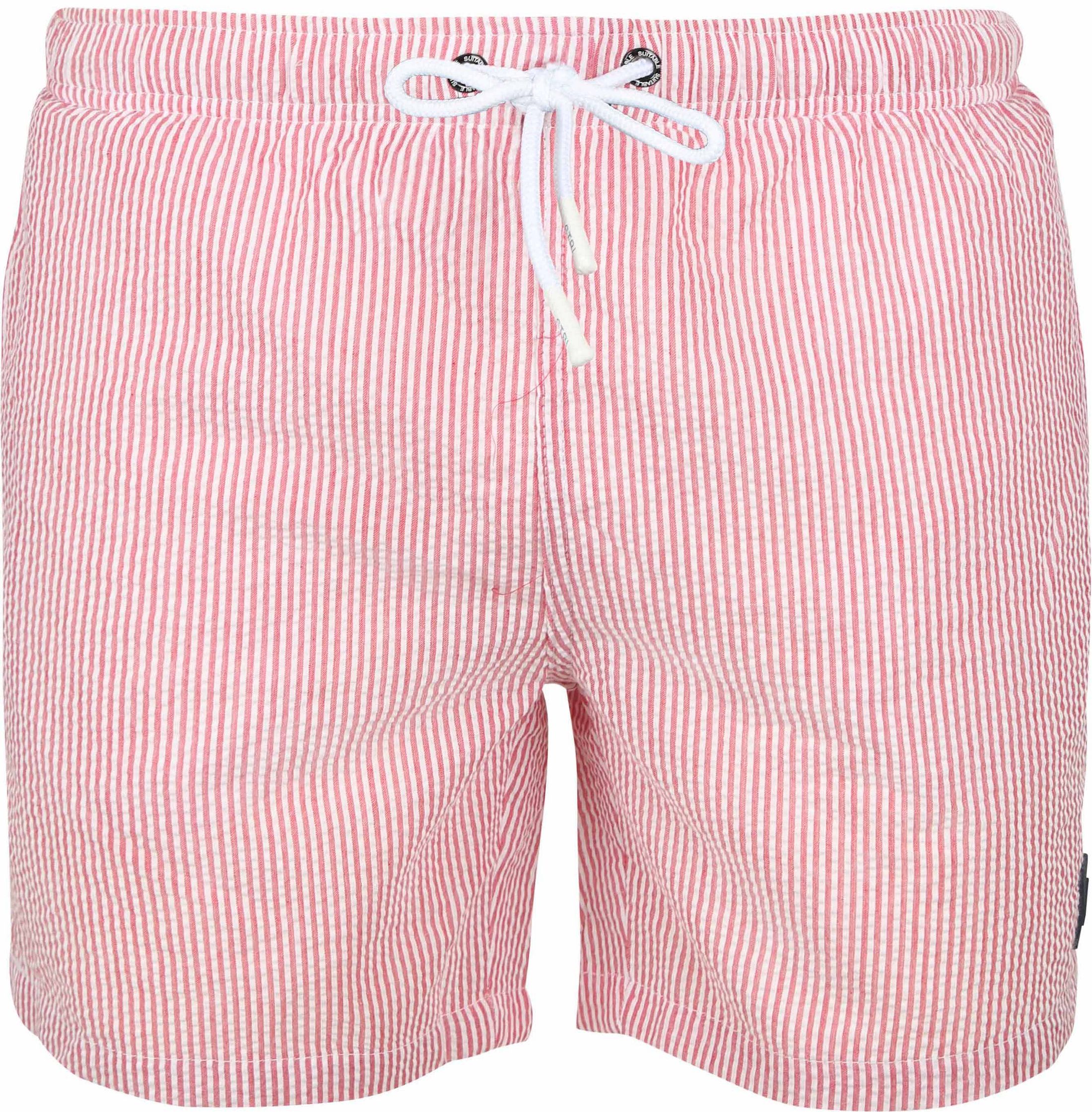 Suitable Zwembroek Stripe Seersucker Rood SW-ST-25-10- RED kopen | Suitable