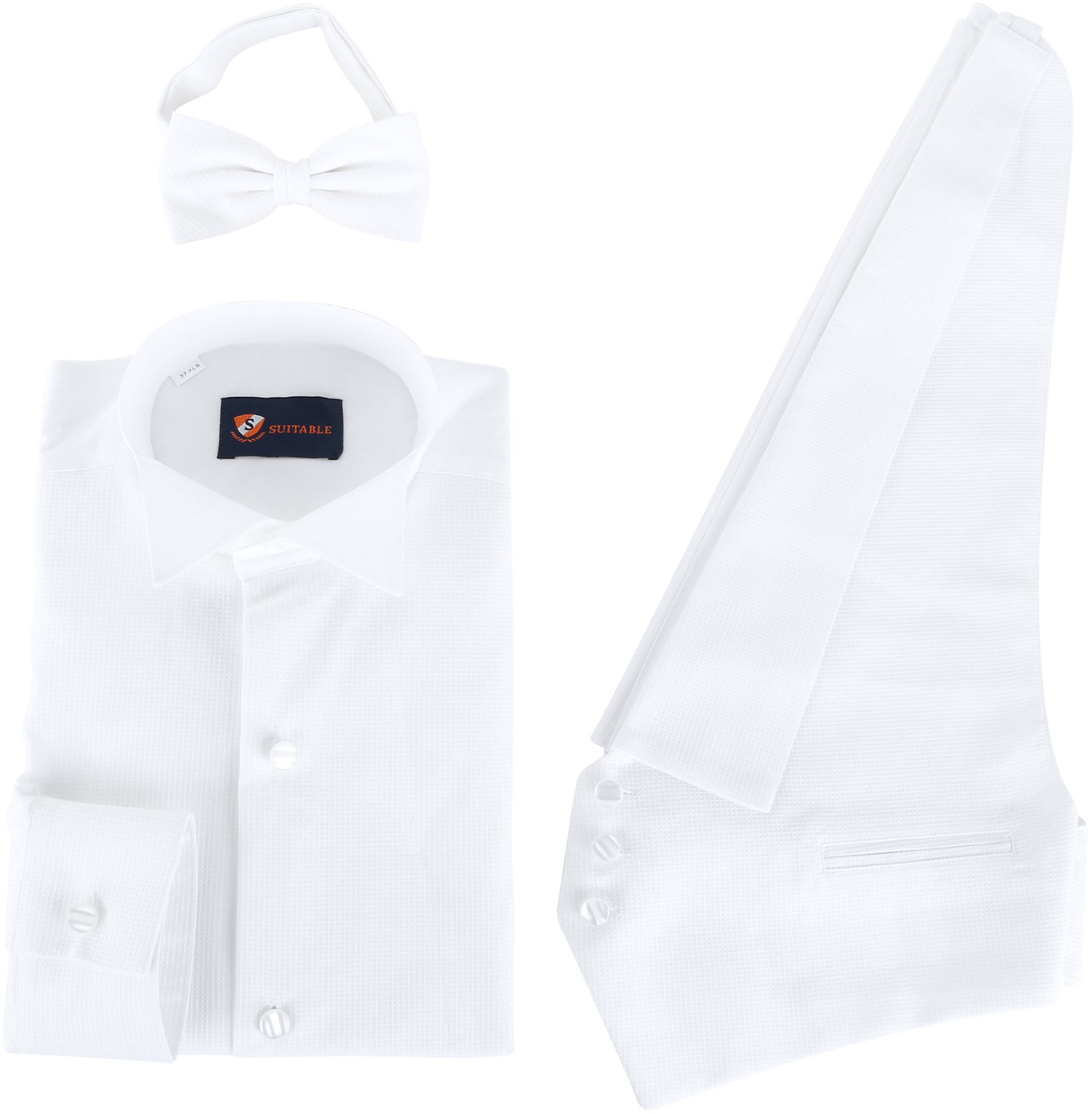 Tailcoat Accessories Set White size 3XL