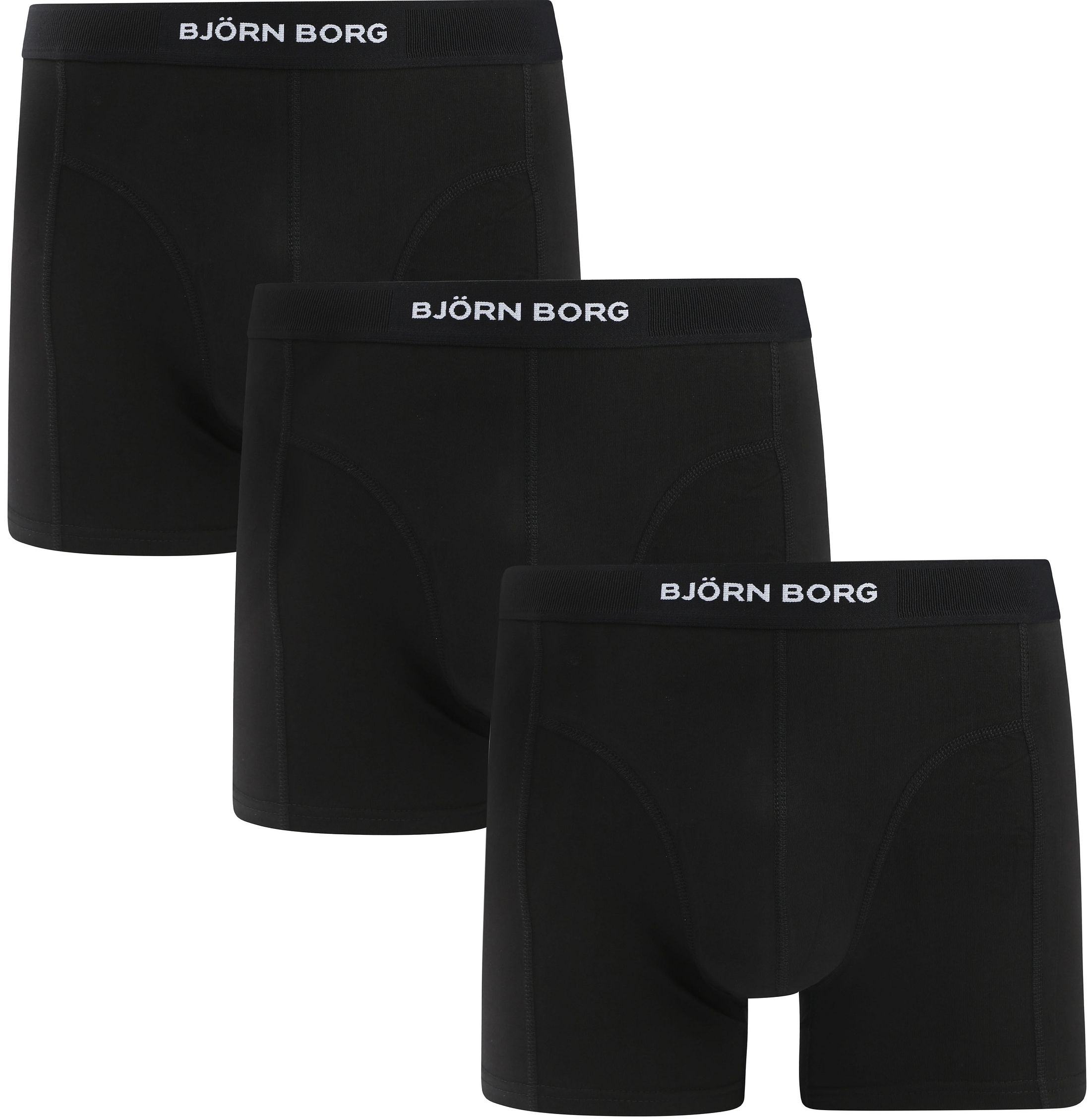Bjorn Borg Organic Cotton Boxers 3Pack Black order online | 10004166-MP001 | Suitable Lithuania