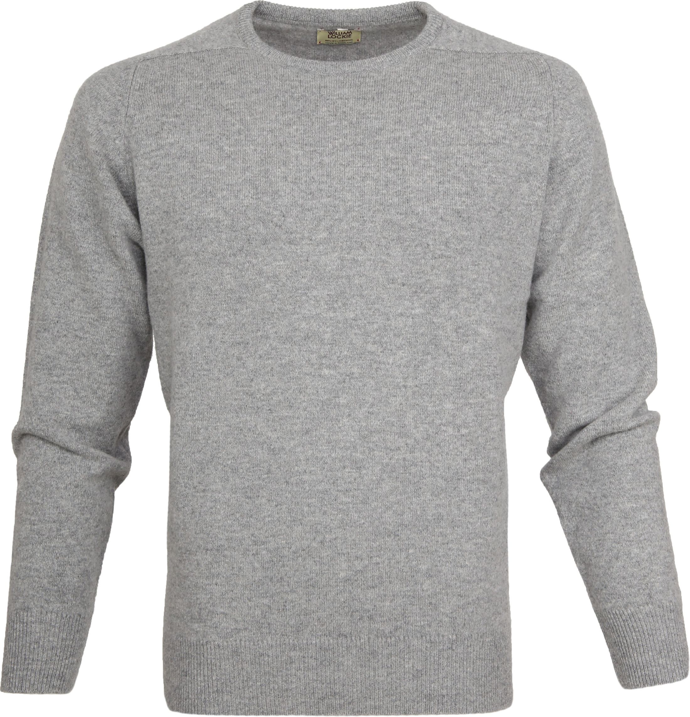 William Lockie Lambswool Gray order online | 7097 DF ONECK Flannel | Suitable Hungary