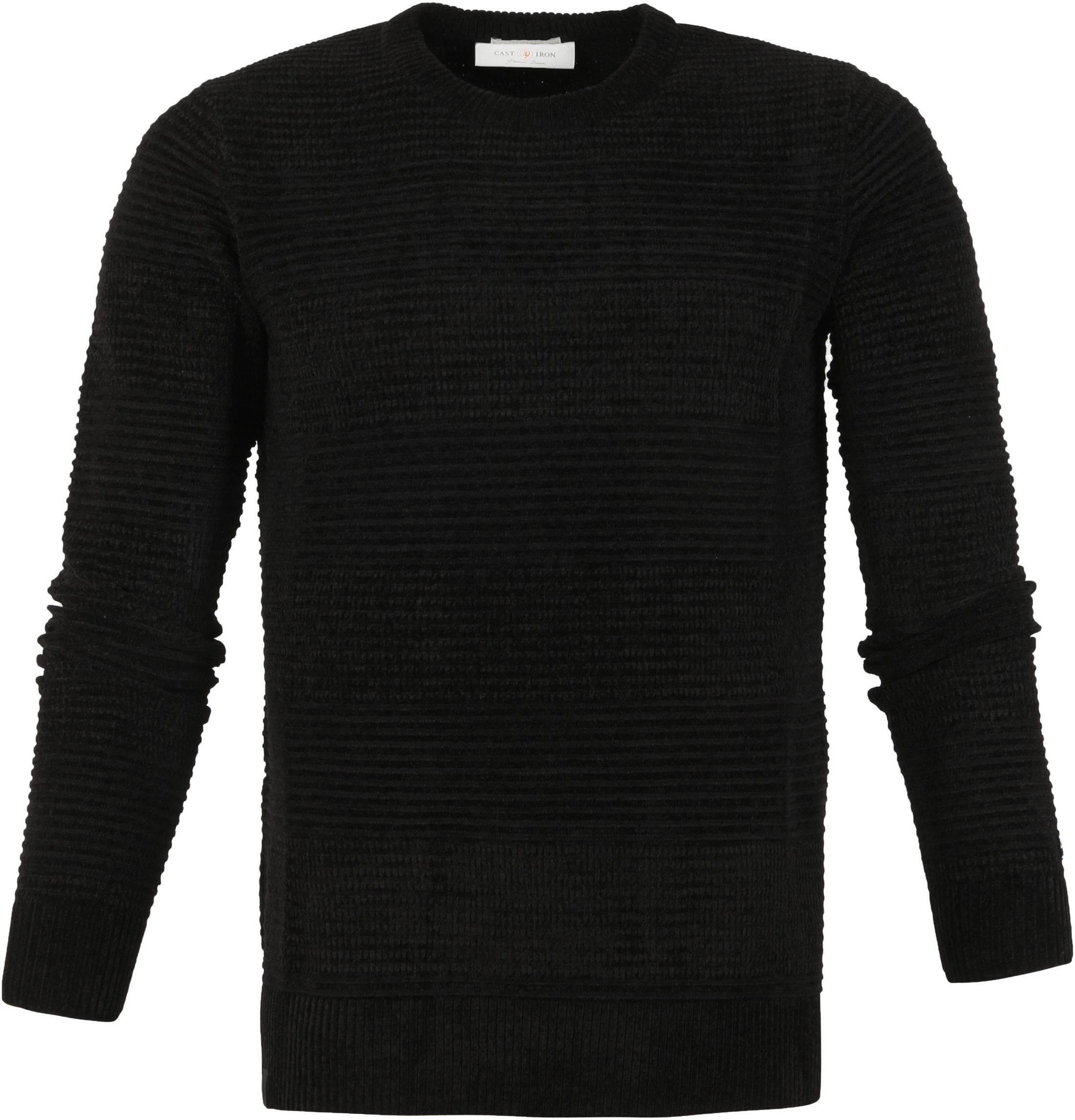 Cast Iron Sweater Chenille Black size XL