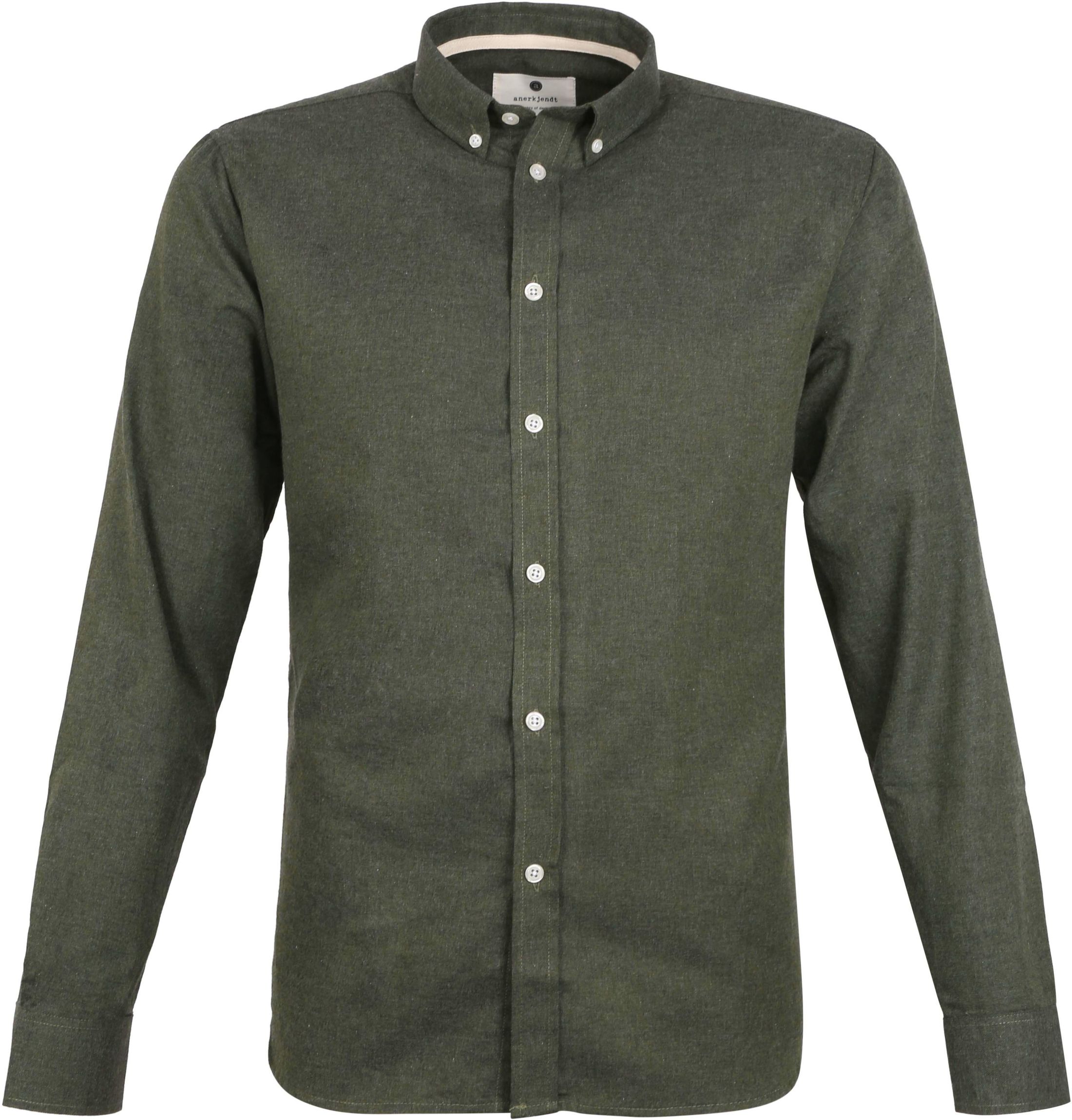 Anerkjendt Shirt Akkonrad Dark Dark Green Green size S
