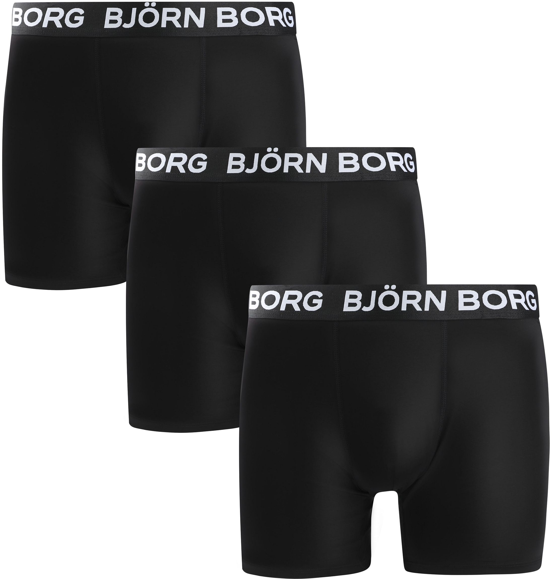 Bjorn Borg Sports Boxers 3-Pack Black order online | 10004195-MP001 | Suitable Norway