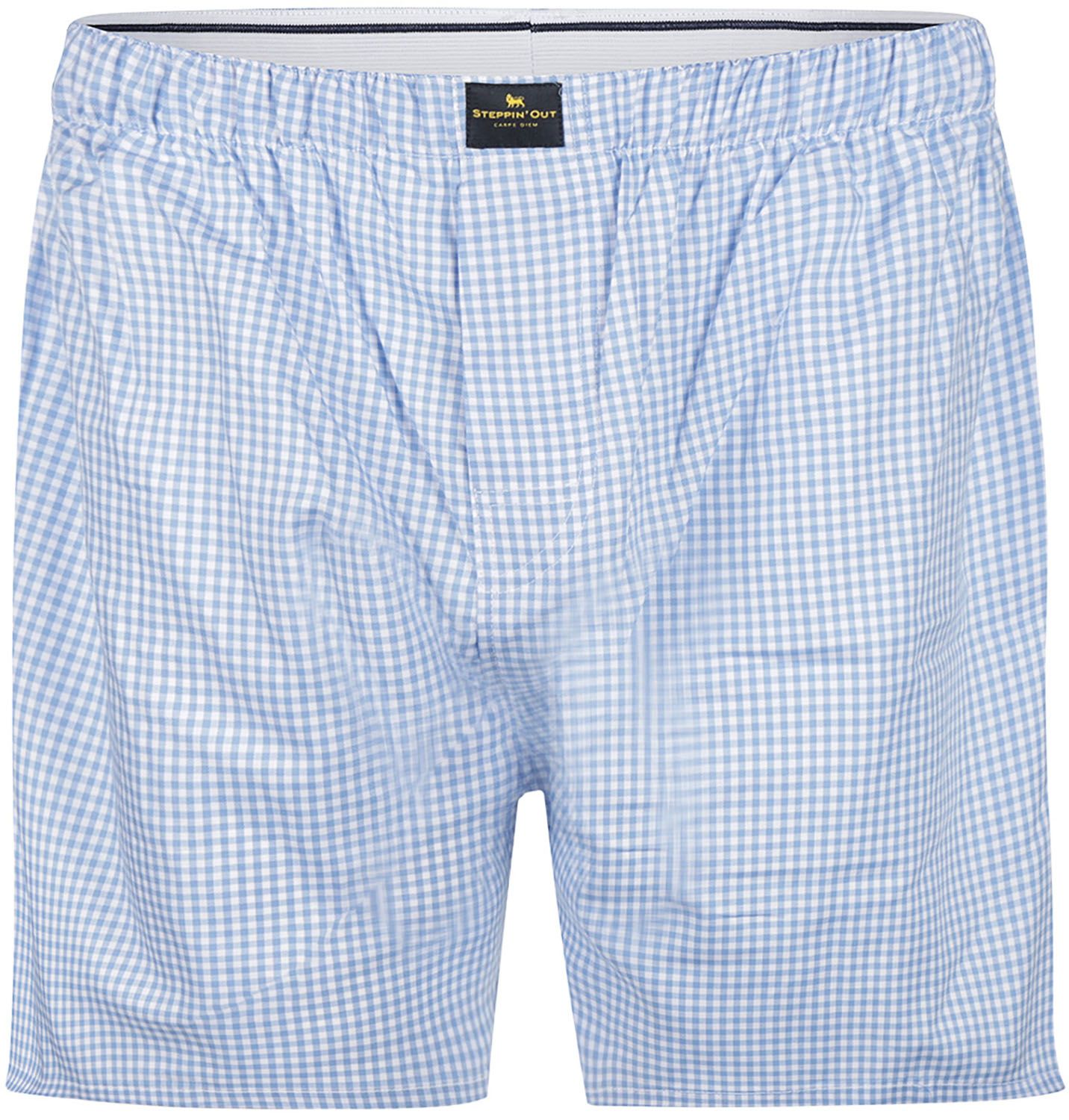Steppin' Out Boxershort Checkered Light Blue SM1601.0004-2001 order online | Suitable