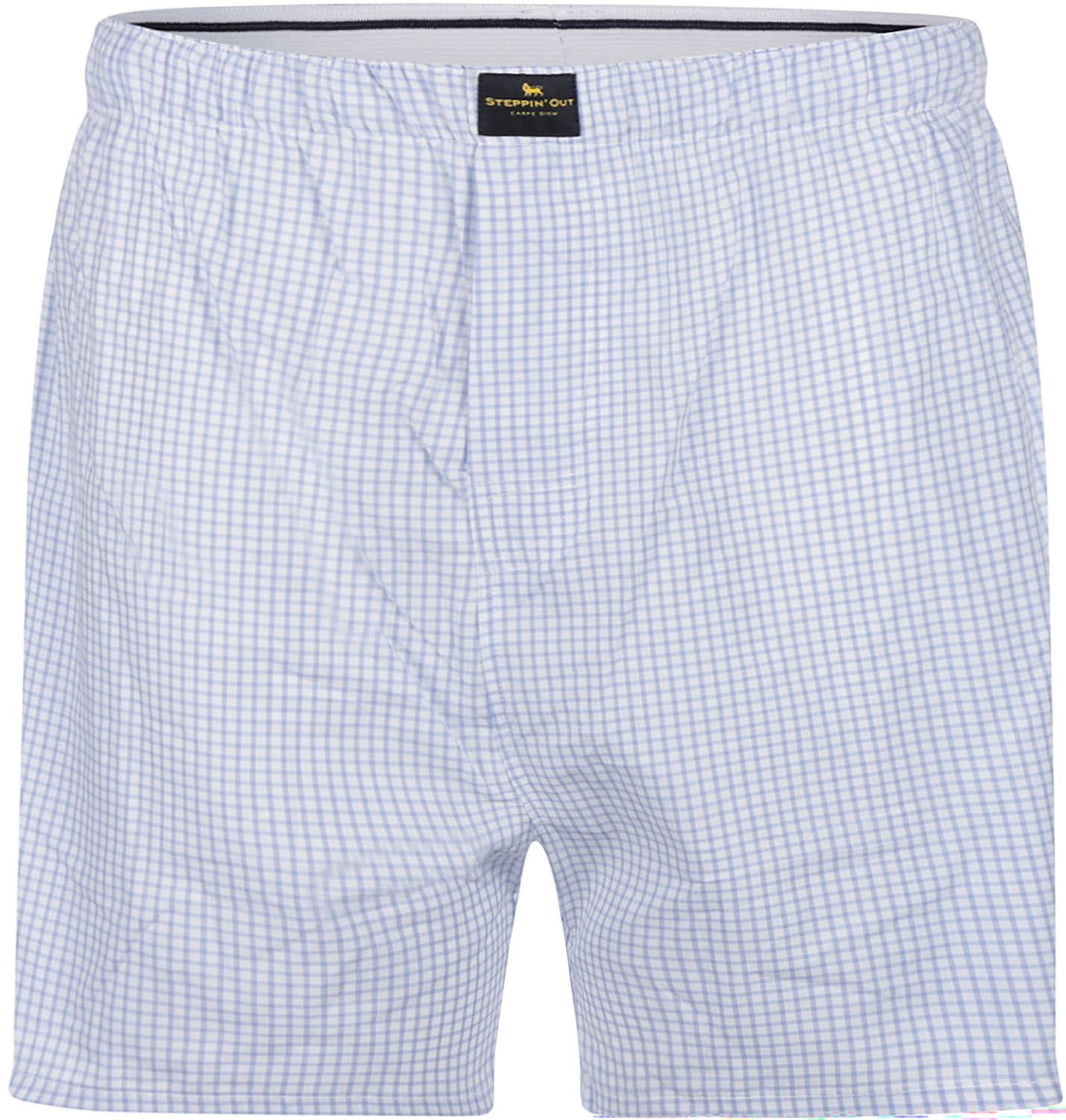 Steppin' Out Boxershort Checkered Light Blue order online | SM1601.0009-2002 | Suitable Norway