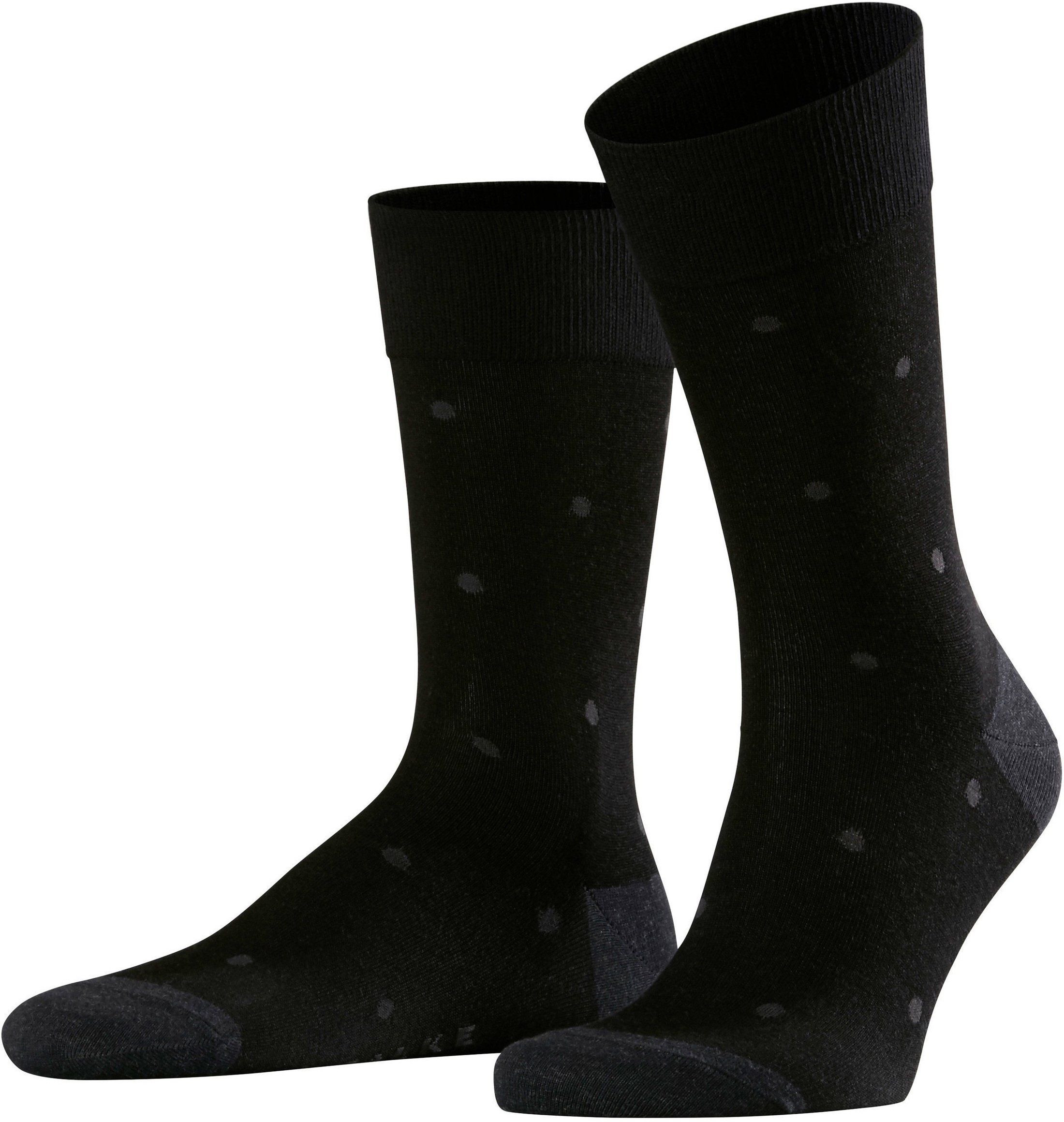Falke Sock Dot 3096 Black Dark Grey Grey size 39-42