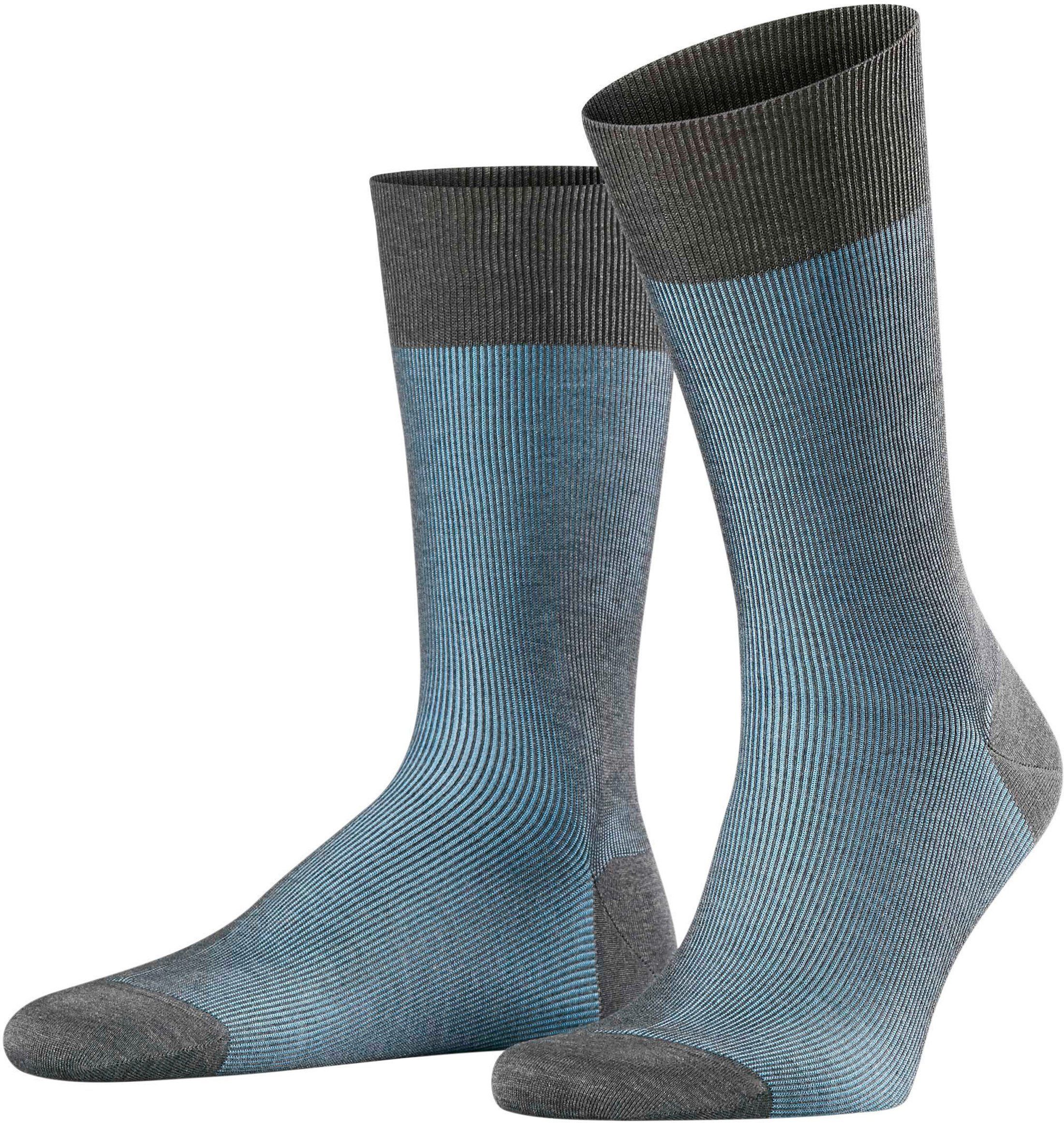 Falke Sock Fine Shadow 3196 Blue size 43-44