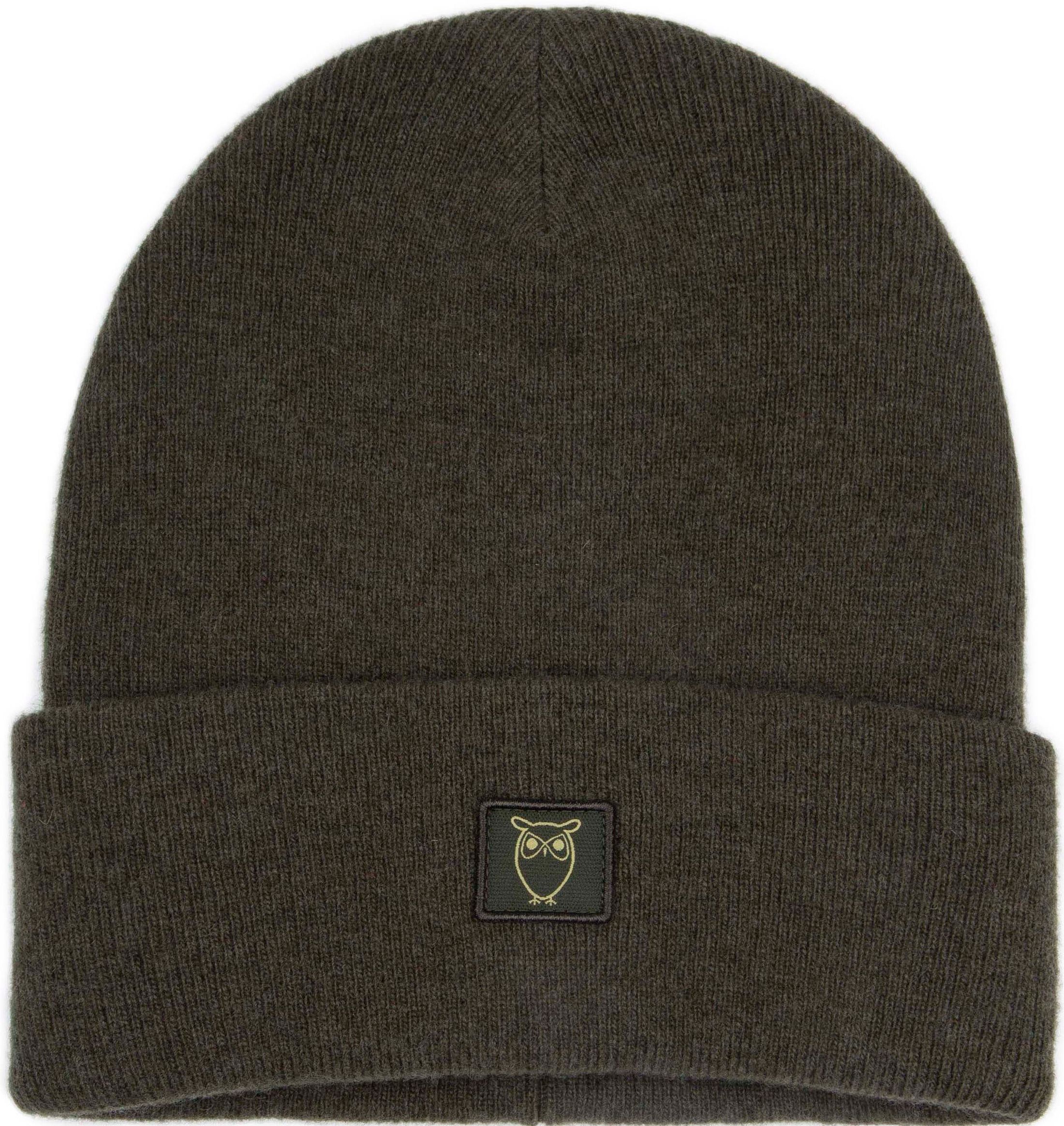 KnowledgeCotton Apparel Beanie Wool Dark Green order online | 82206-1090 | Suitable Spain