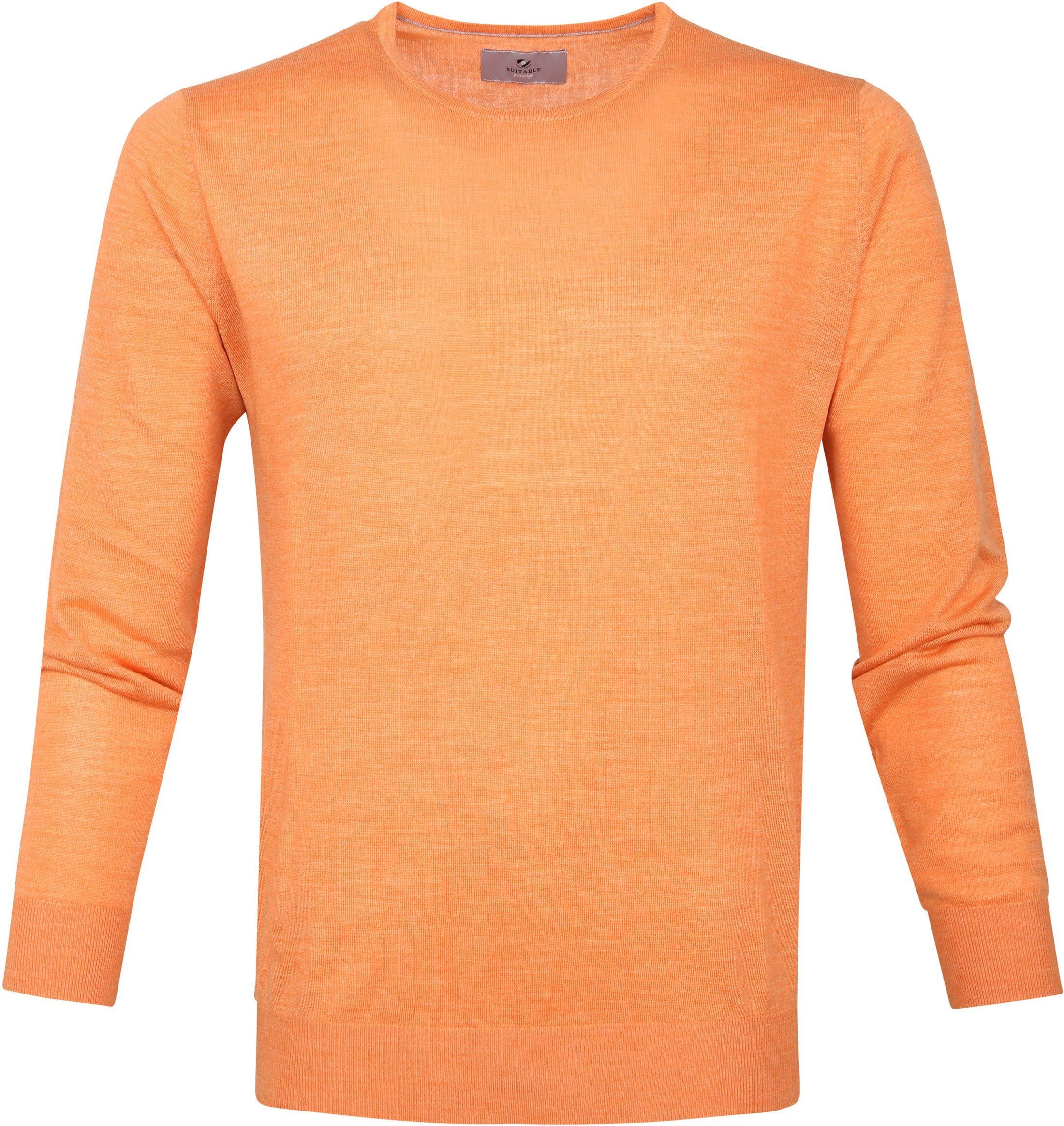 Suitable Prestige Merino Pullover Orange size L