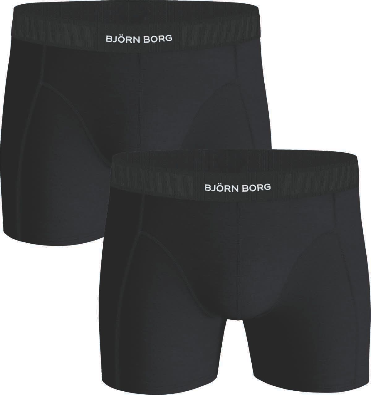 Bjorn Borg Shorts Solid Black 2 Pack 10001298-MP001 order online | Suitable
