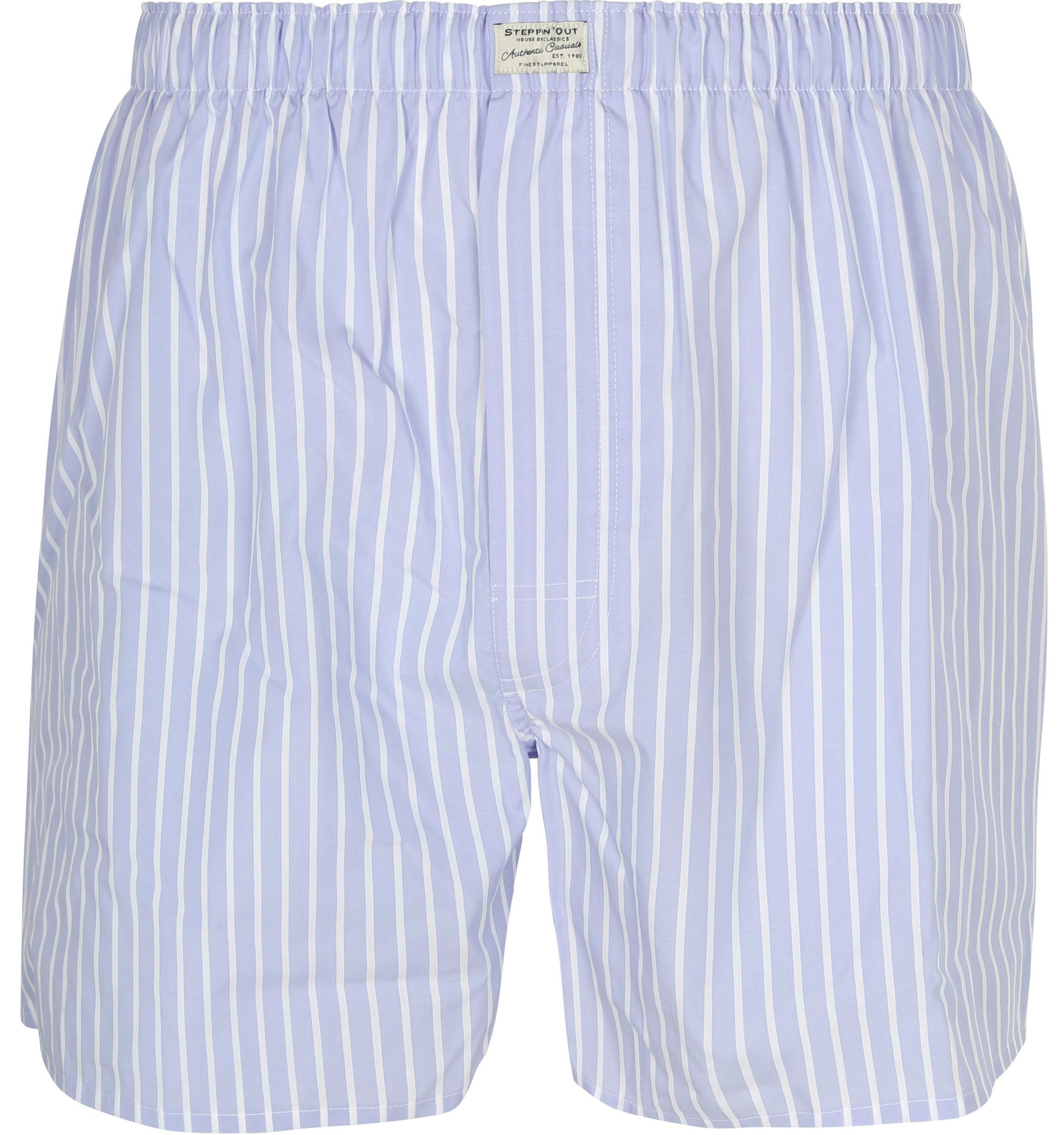 Steppin' Out Boxershort Poplin Striped Light Blue  SM1601.0024-2001 order online | Suitable