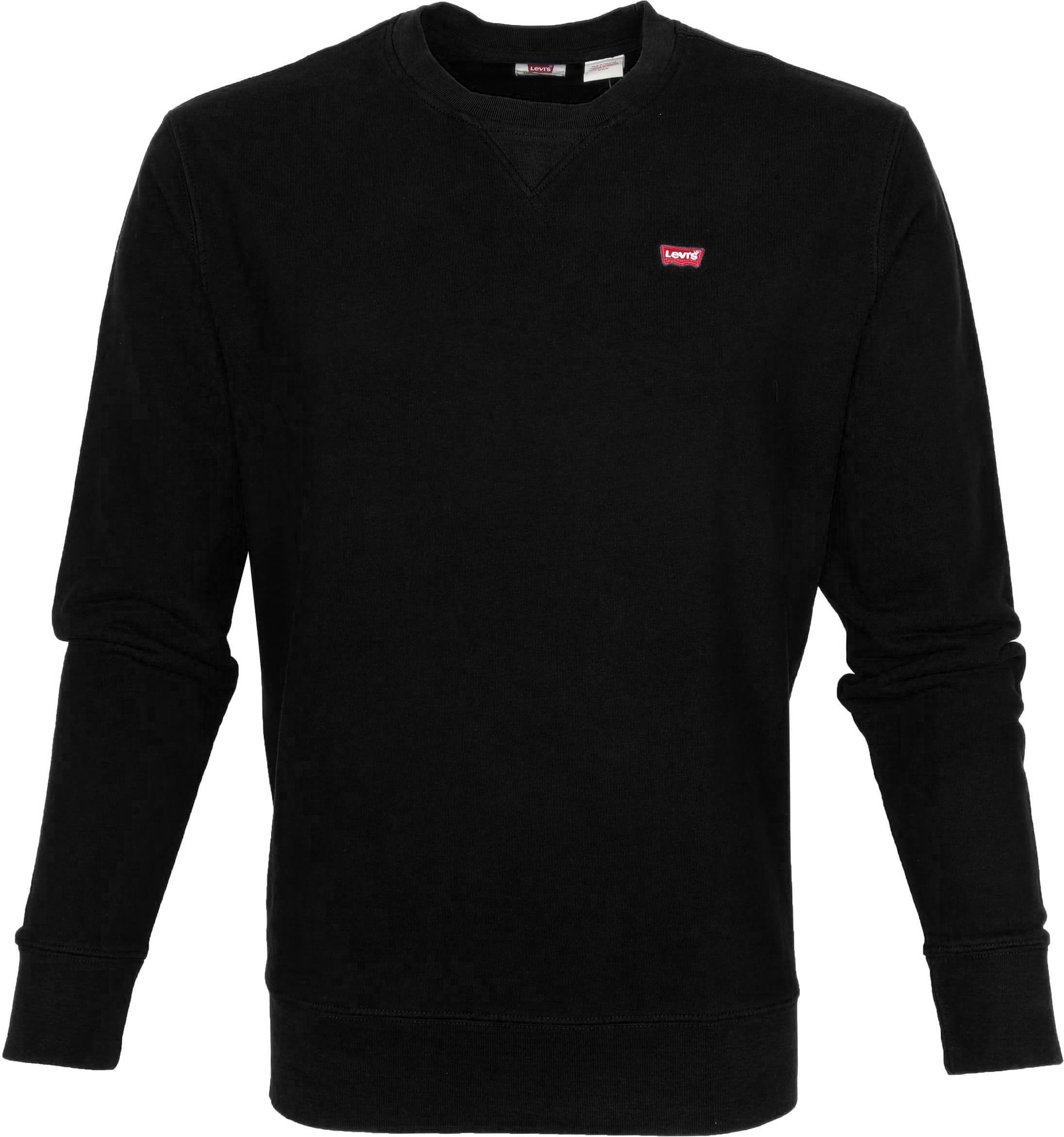 Levi's Original Sweater Black Dark Green size L