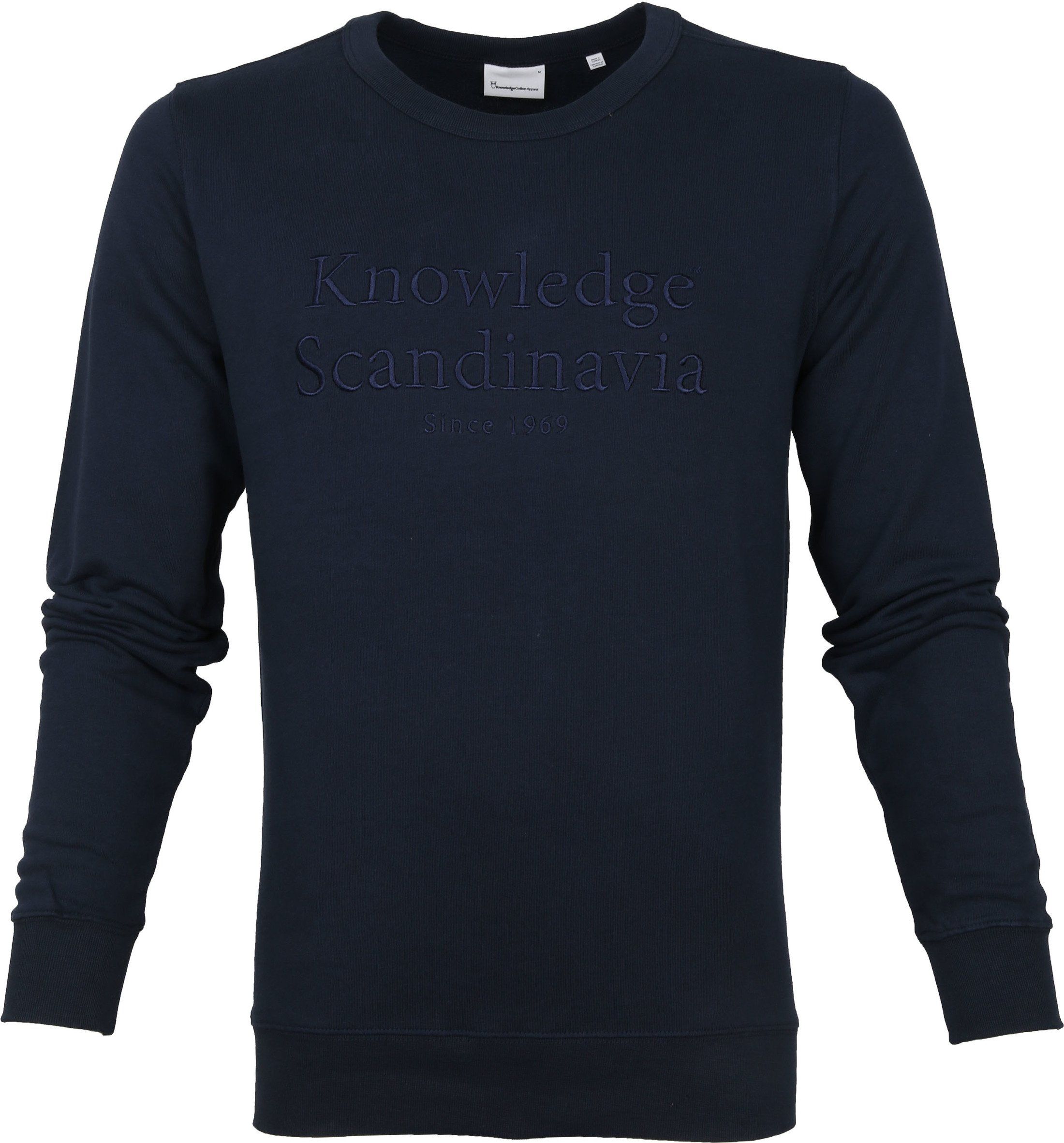 KnowledgeCotton Apparel Pullover Elm Navy Dark Blue Blue size L