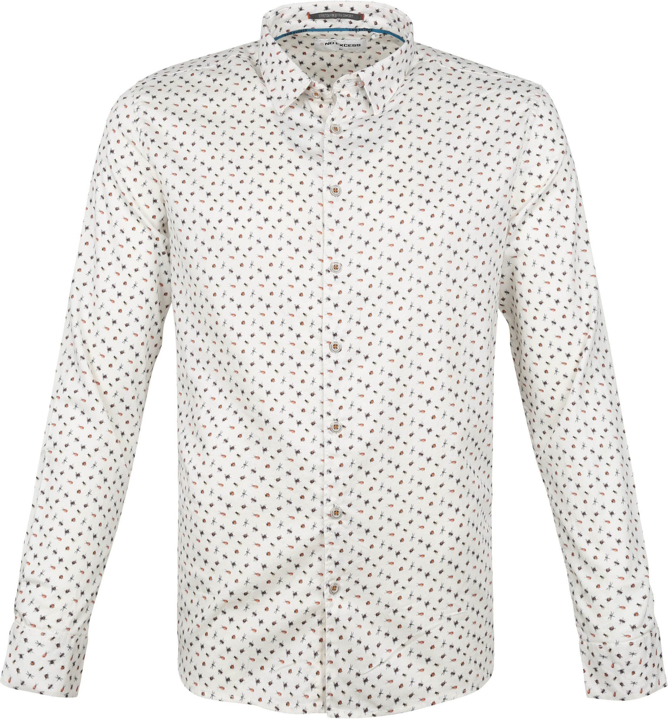 No-Excess Shirt Insects Multicolour White size M