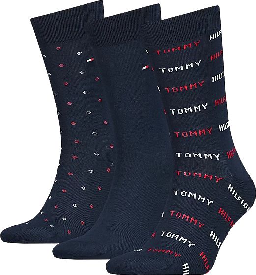 Tommy Hilfiger 3-Pair Gift Box Socks Navy Dark Blue Blue size 39-42