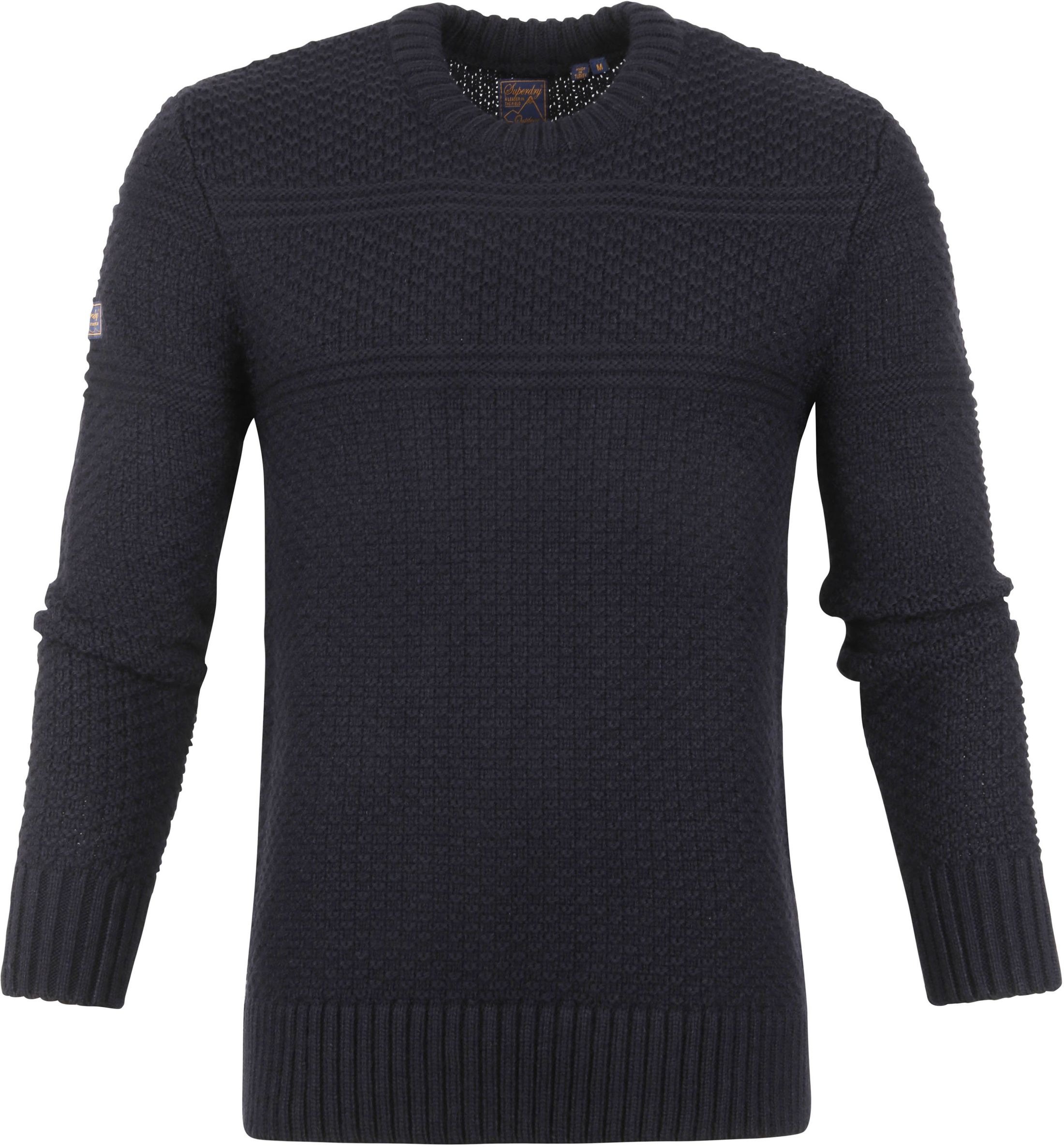 Superdry Jacob Sweater Navy Dark Blue Blue size XXL