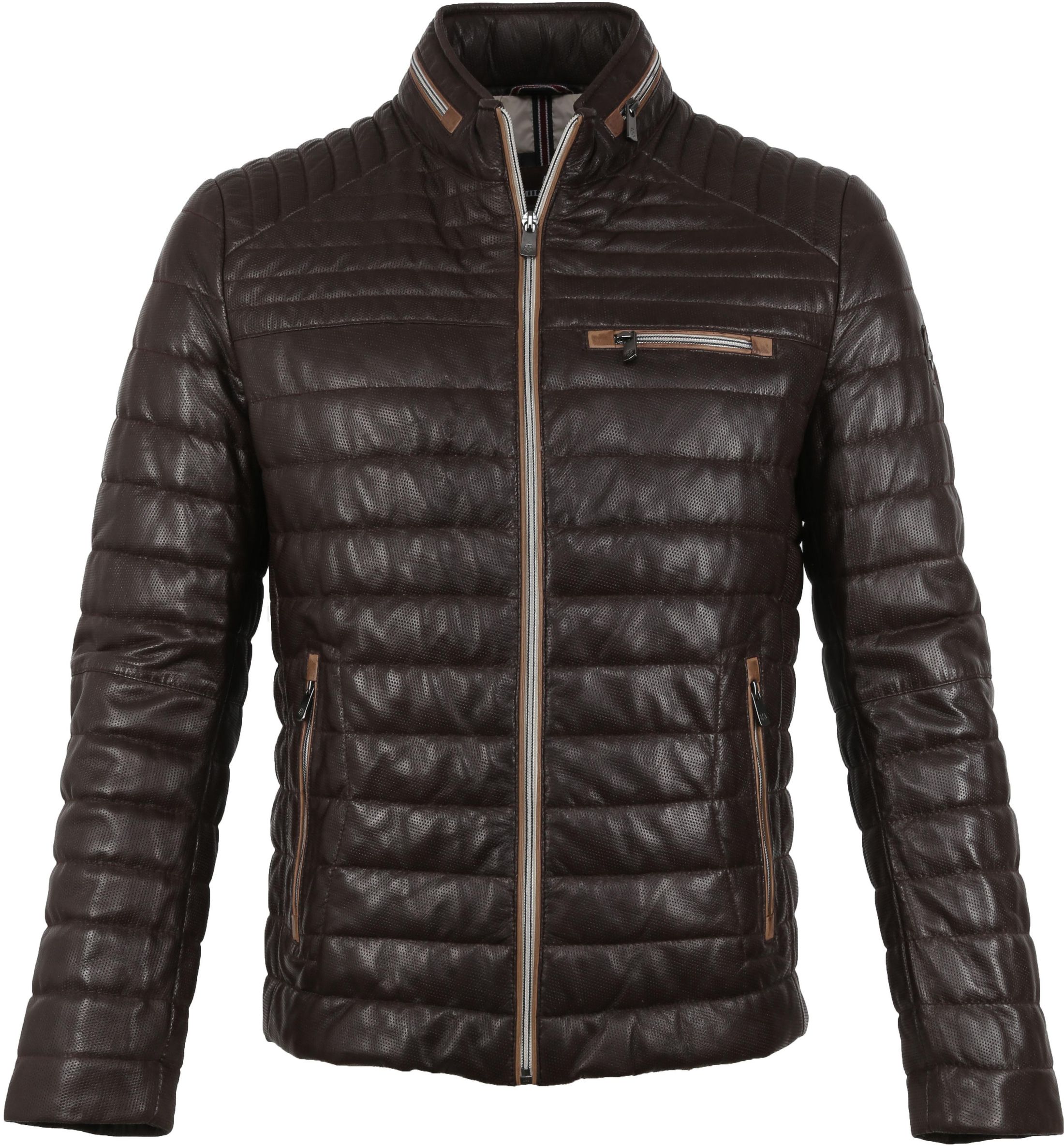Milestone Terenzio Leather Jacket Dark Brown size 38-R