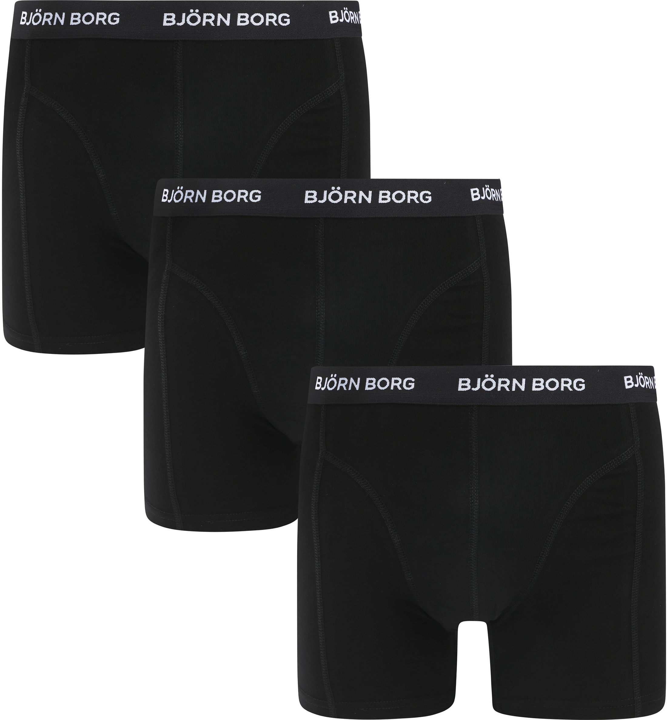 Bjorn Borg Cotton Stretch Boxers 3Pack Black 10004232-MP001 order online | Suitable