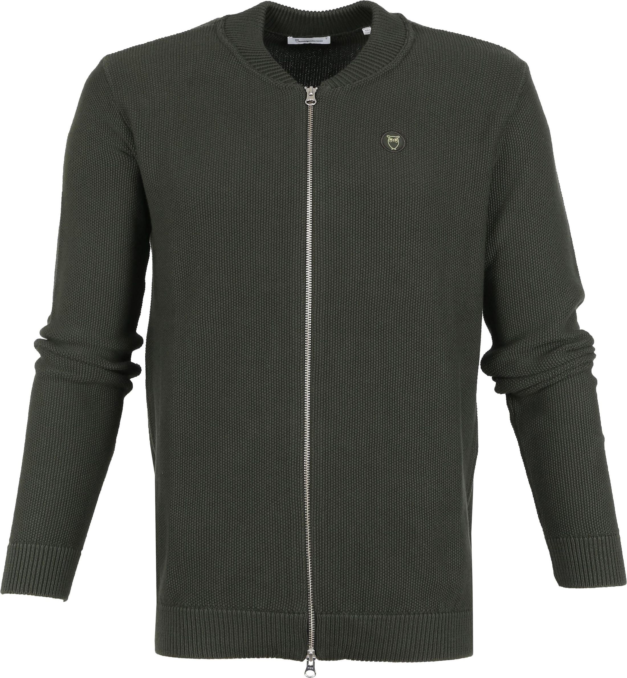 KnowledgeCotton Apparel Field Cardigan Dark Green order online | 80602-1090 | Suitable Norway
