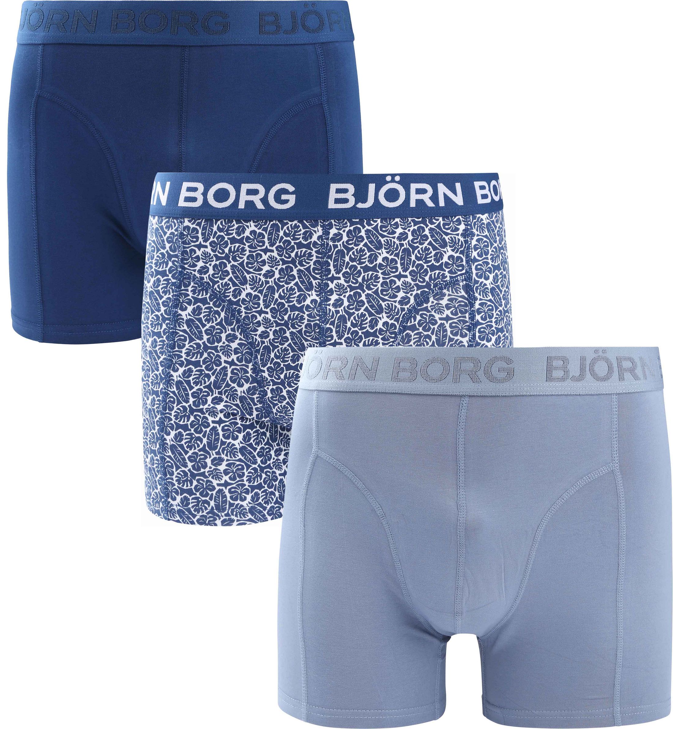 Bjorn Borg Boxers 3Pack Stretch Blue order online | 10004233-MP004 | Suitable Norway