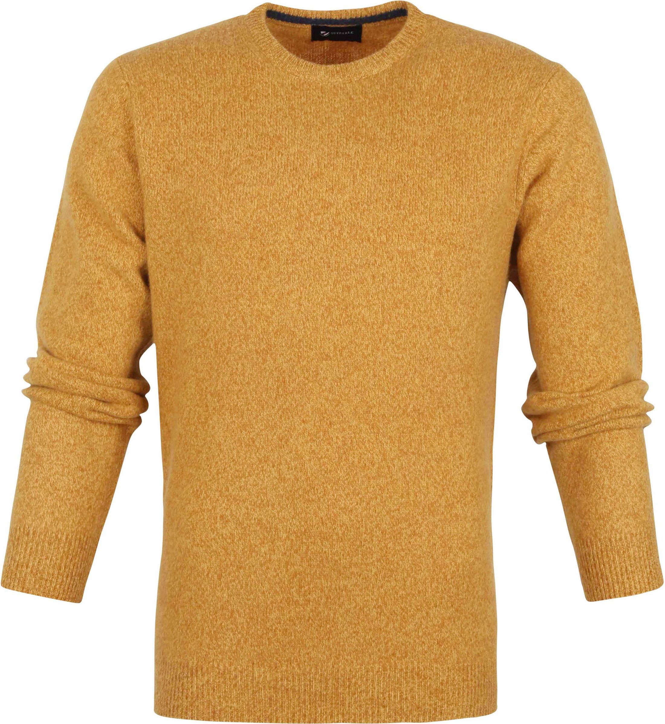 Suitable Lambswool Pullover O-Neck Ocre Yellow size L