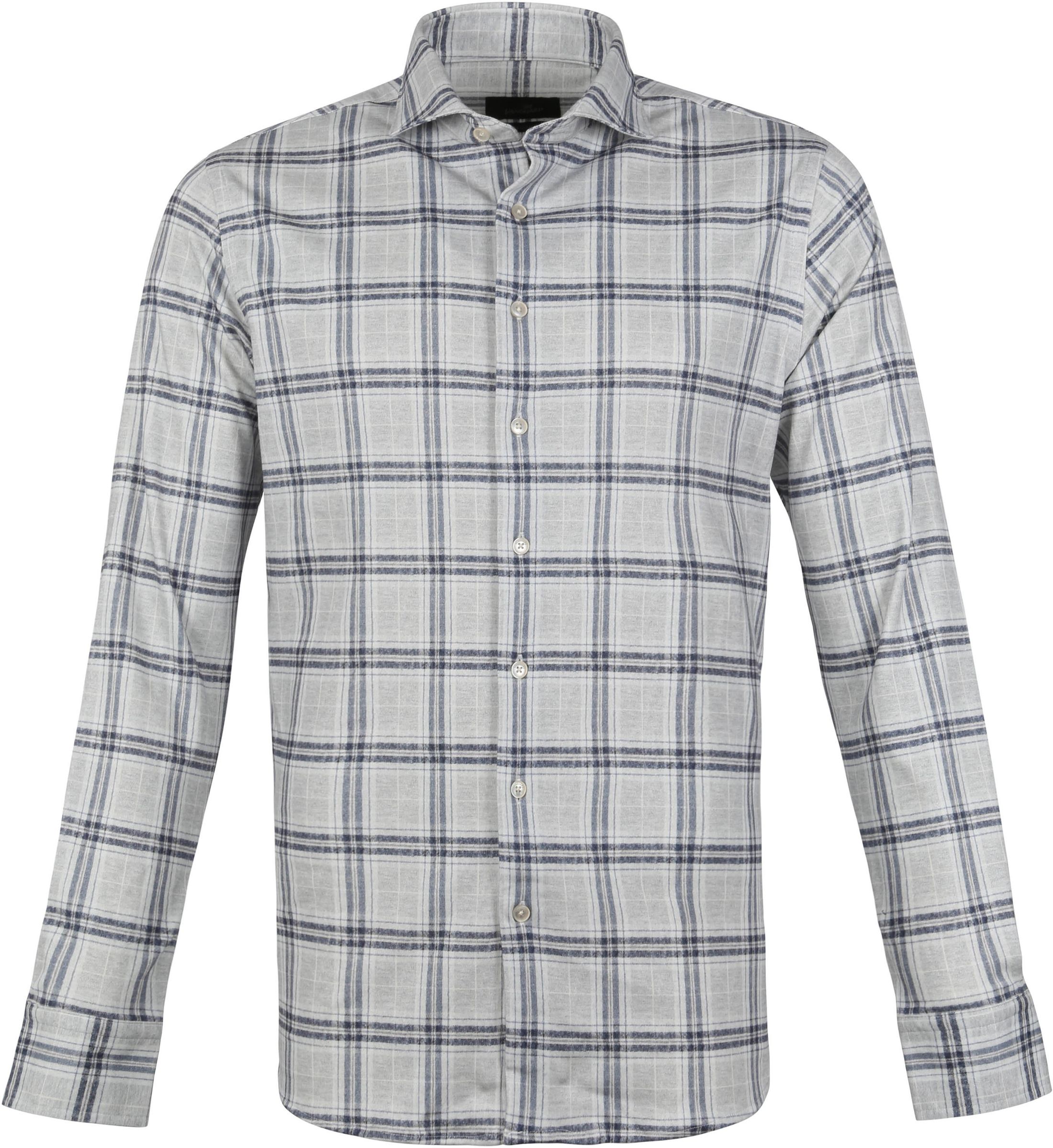 Vanguard Shirt Melange Check Blue Grey size XXL