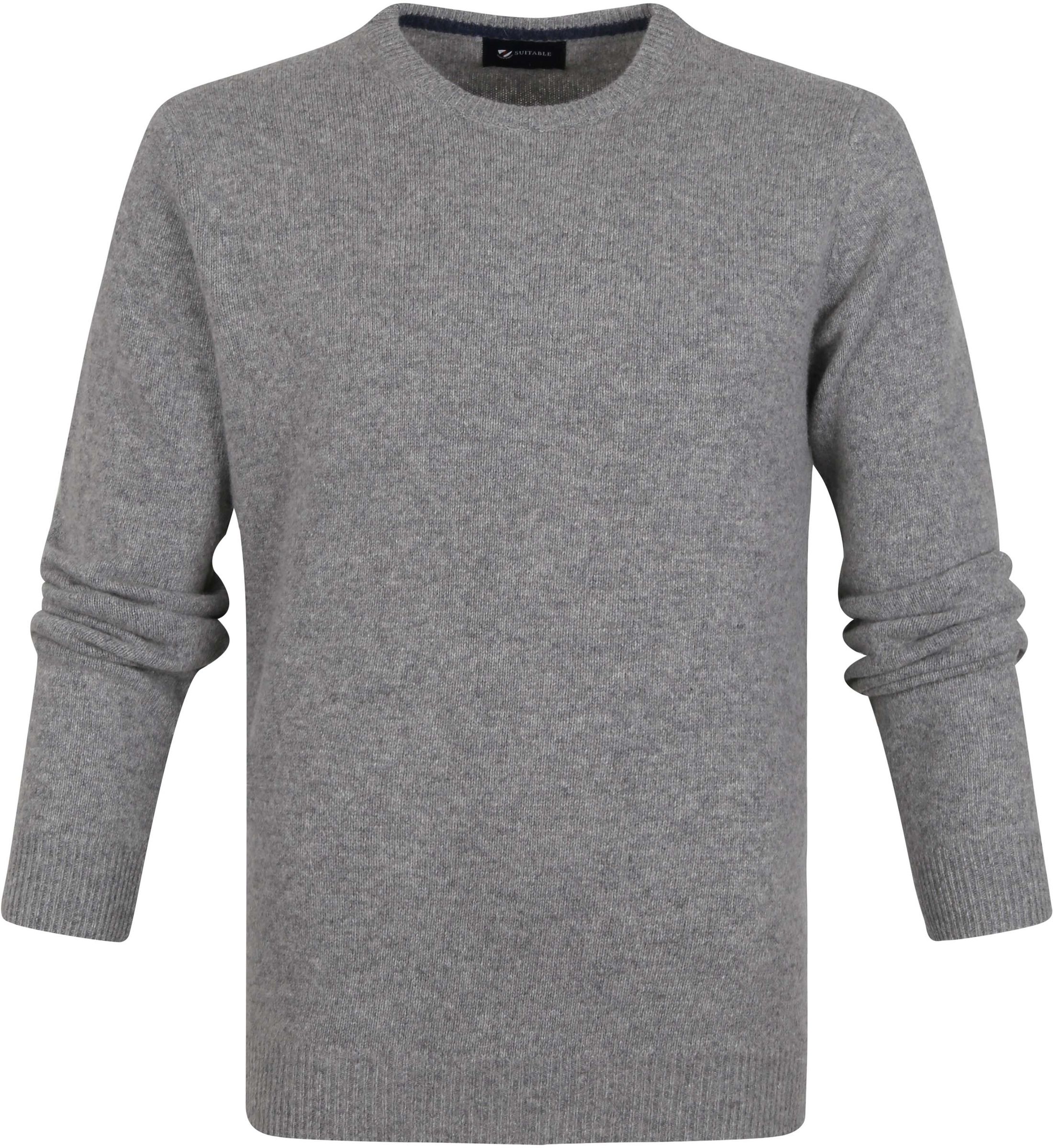 Suitable Lambswool Pullover O-Neck Grey size M