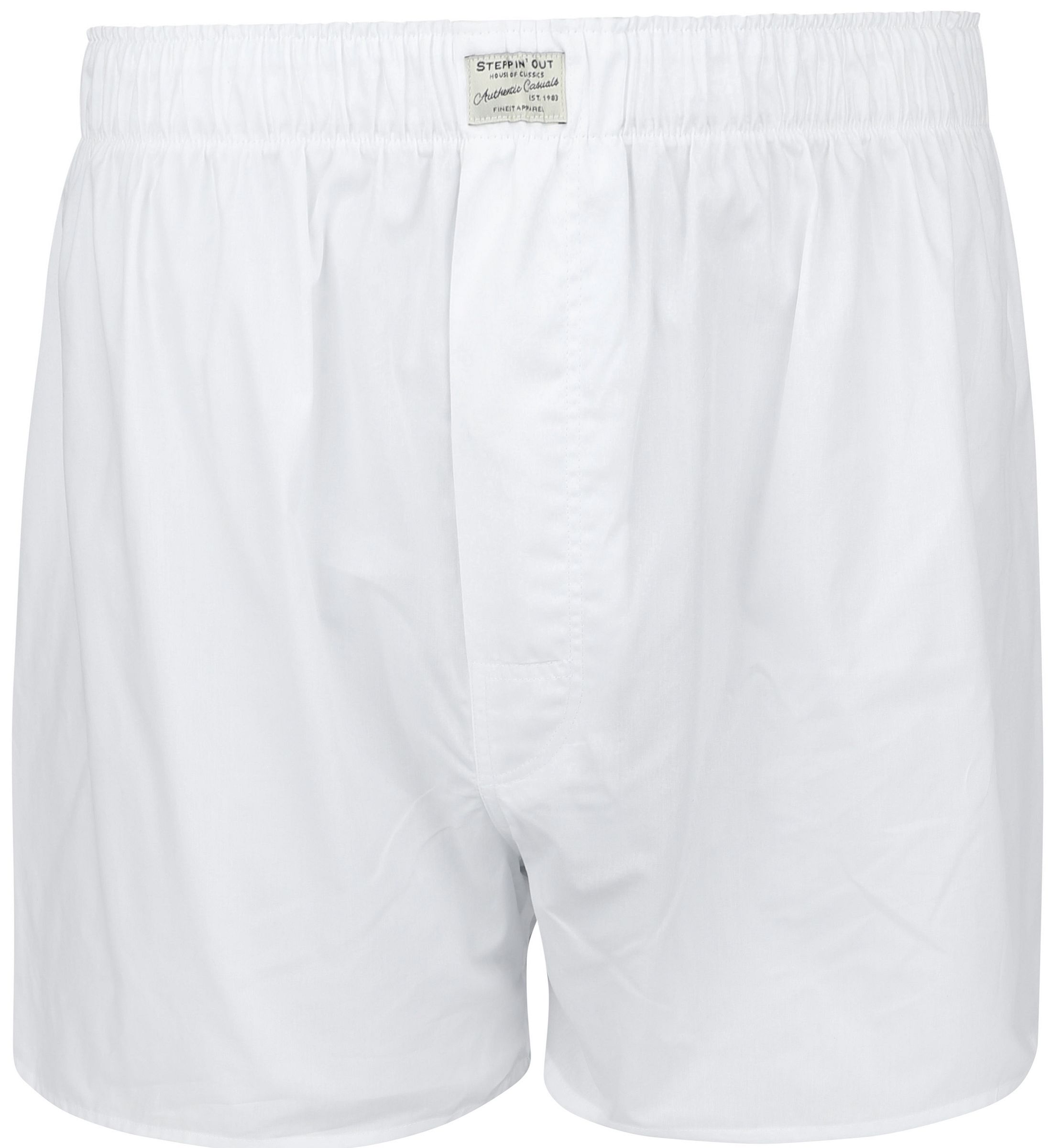 Steppin' Out Boxershort Solid Poplin Blanche SM1601.0030-9000 commander en ligne | Suitable