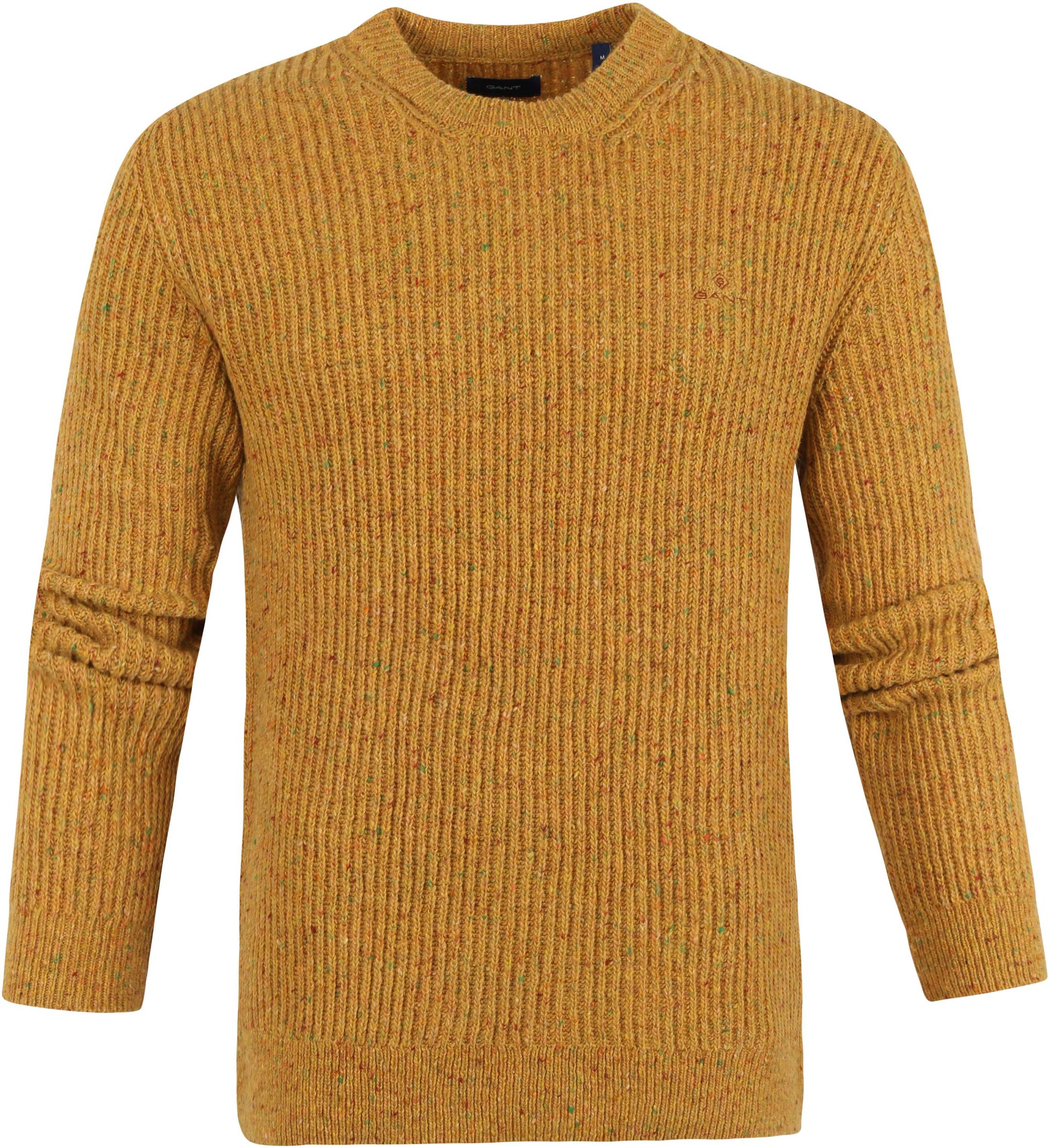 Gant Rib Pullover Ocre Yellow size XL
