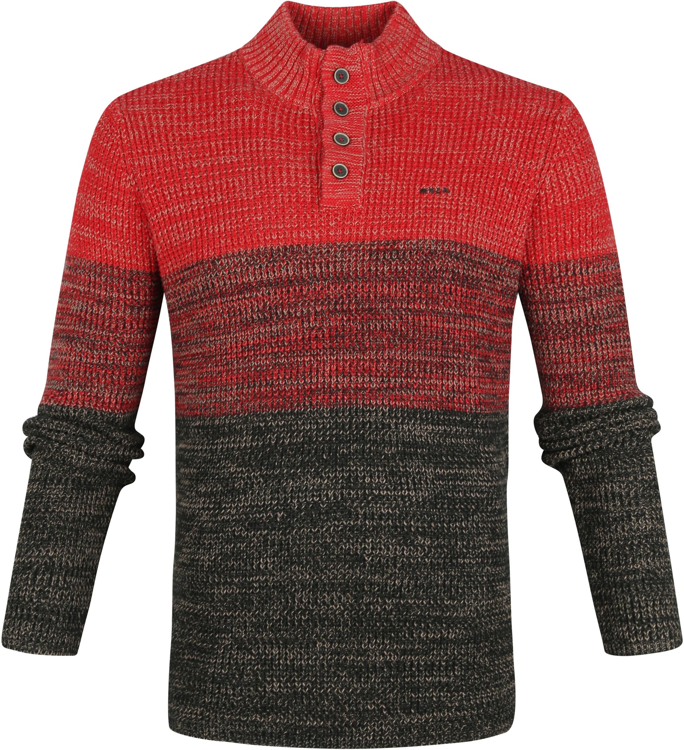 NZA Mintaro Mocker Pullover Multicolour Red size XL